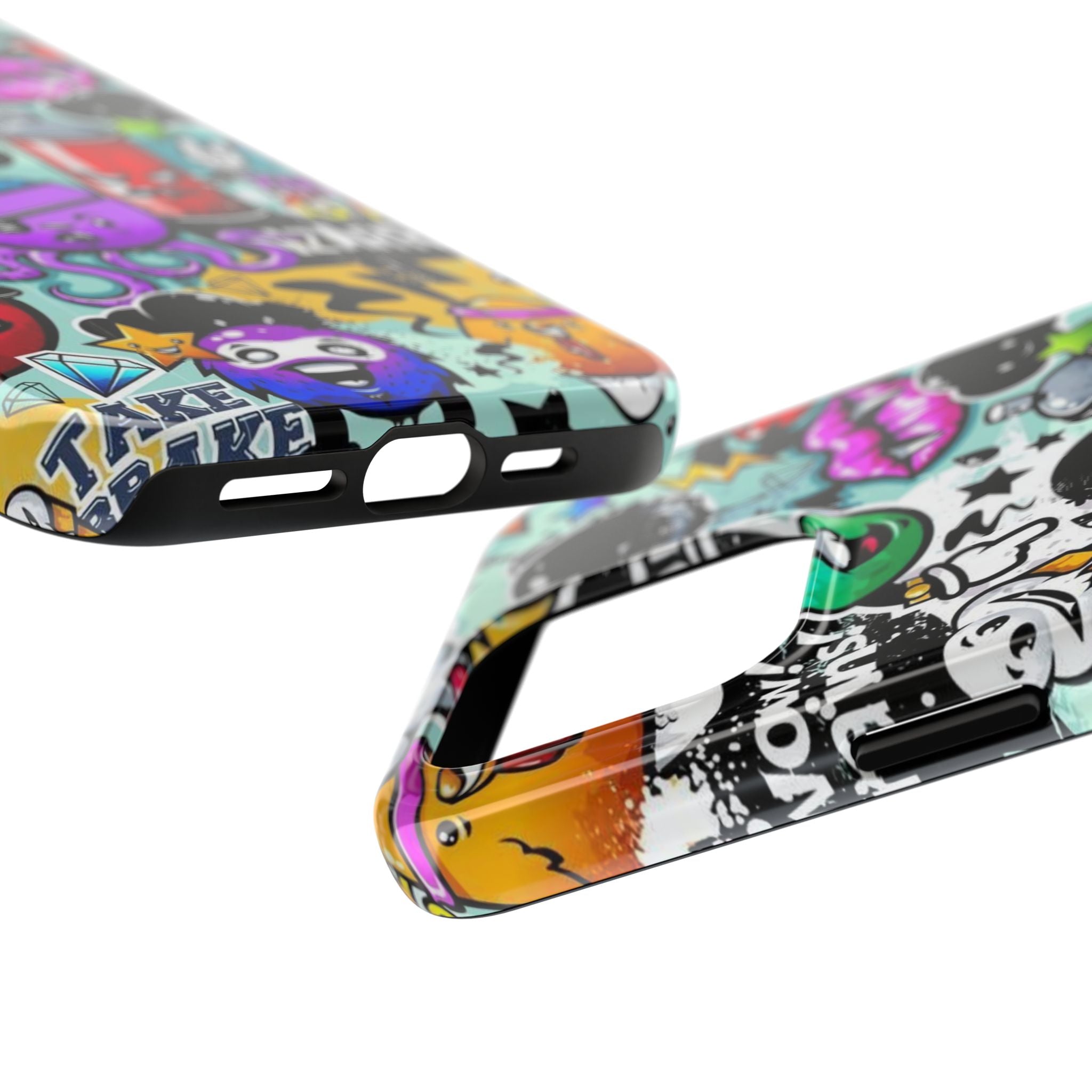 Graffiti Sticker Characters Phone Case | Tough Phone Case