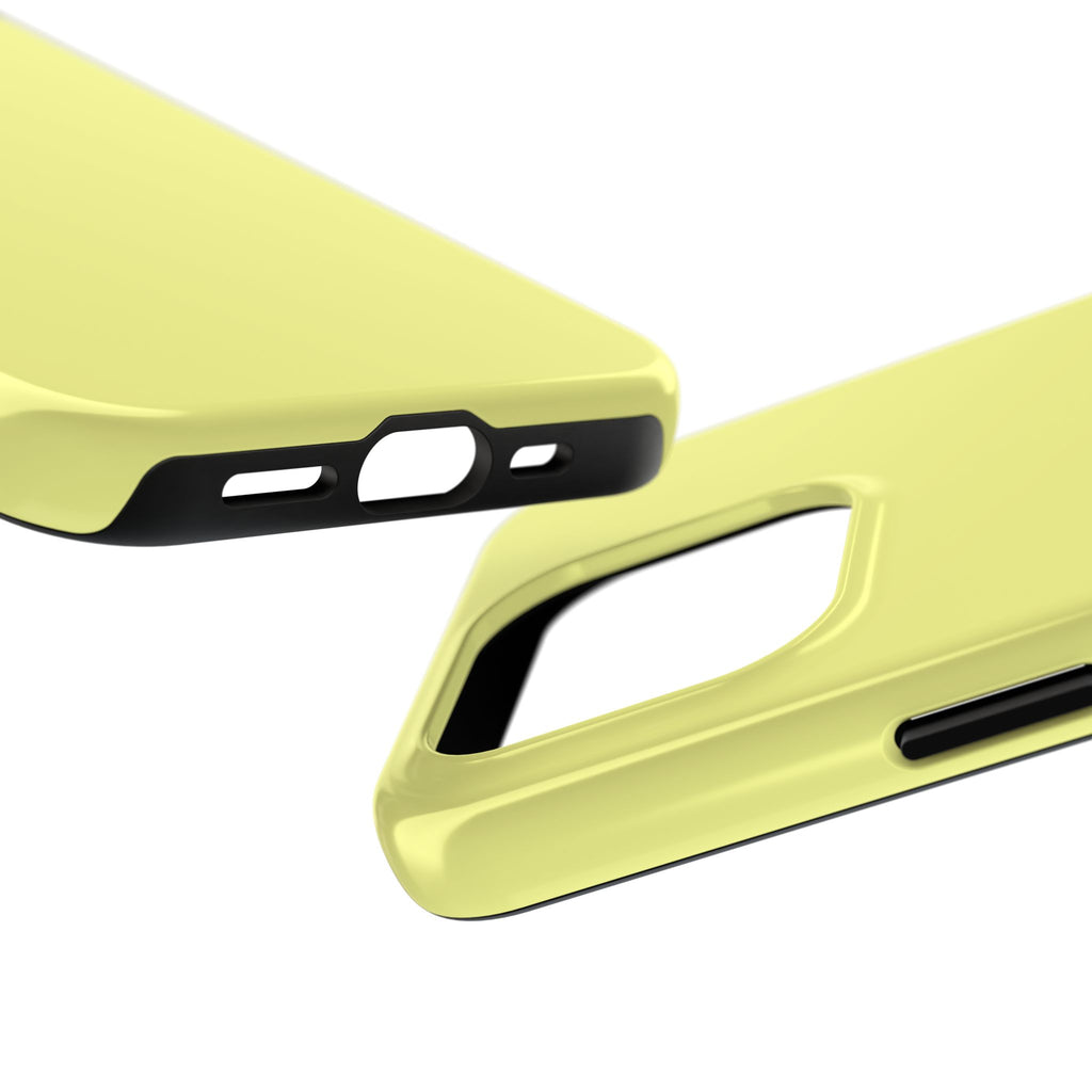 Solid Lemon Yellow Phone Case | Tough Phone Case