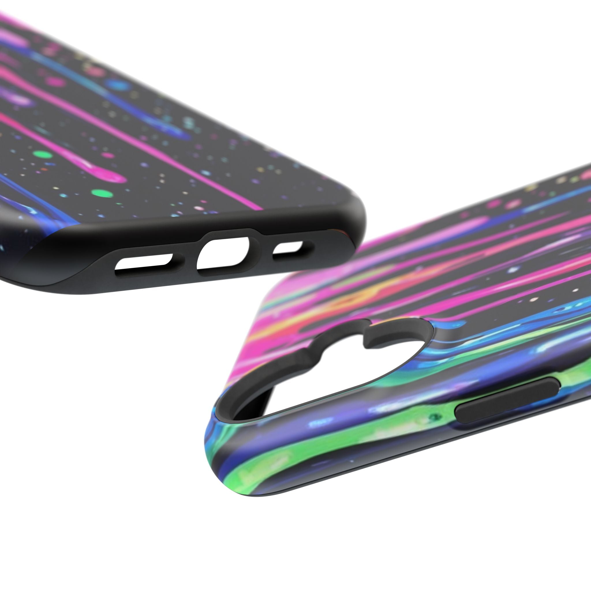 Phone Case - Neon Drip Impact-Resistant Protective Cover