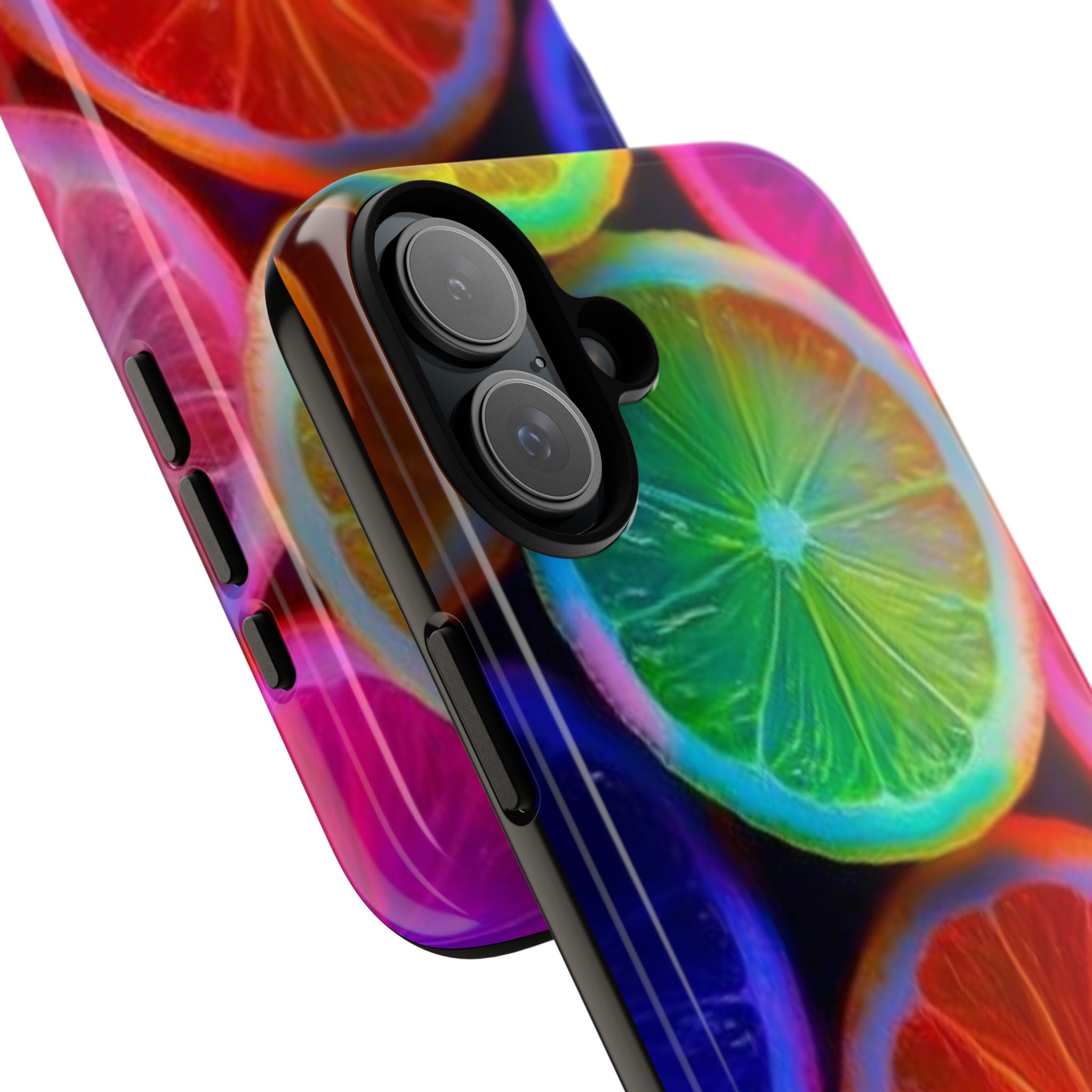 Neon Citrus Slices Tough Case | Colorful Fruit Phone Cover