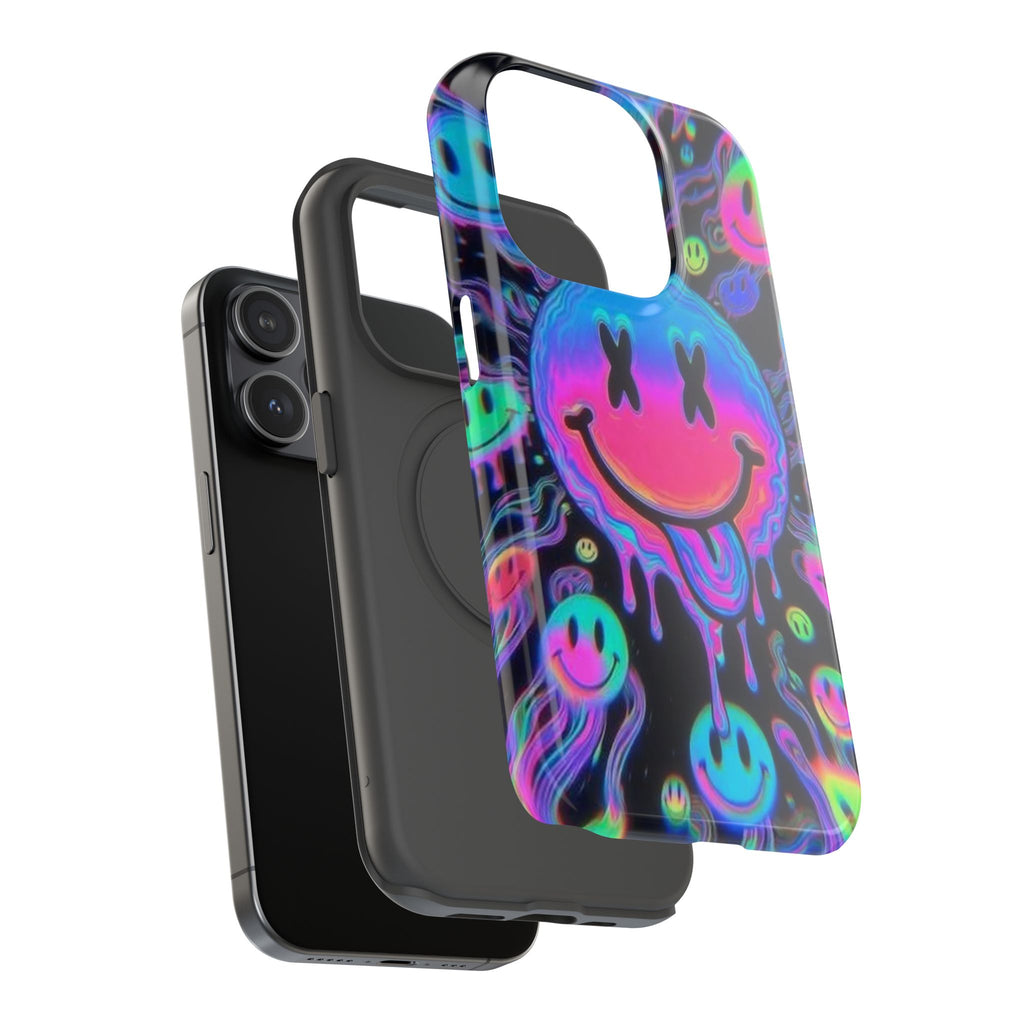 Psychedelic Smiley Impact-Resistant Phone Case