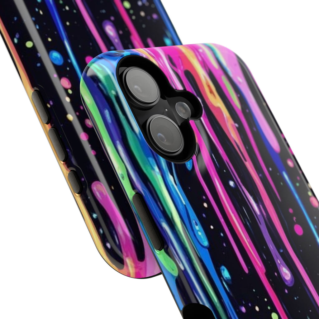 Phone Case - Neon Drip Impact-Resistant Protective Cover