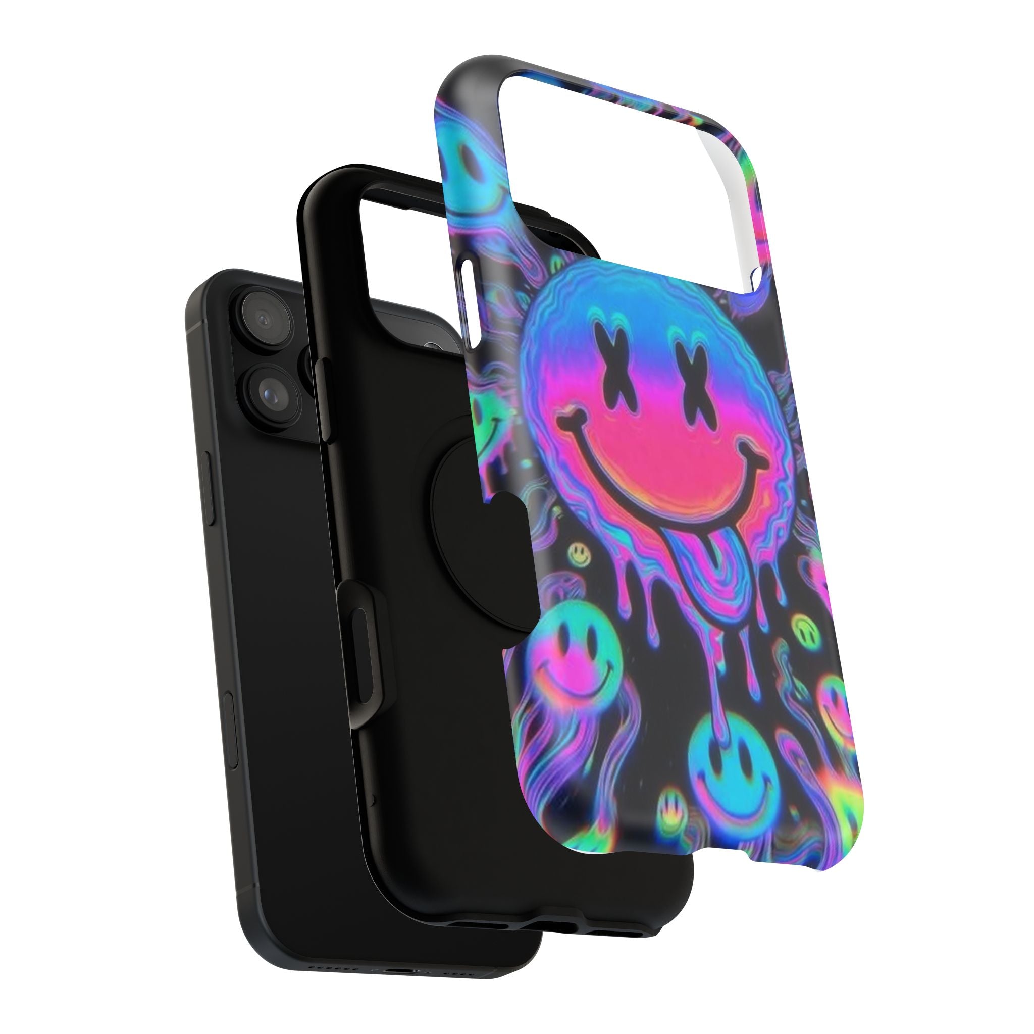 Psychedelic Smiley Impact-Resistant Phone Case