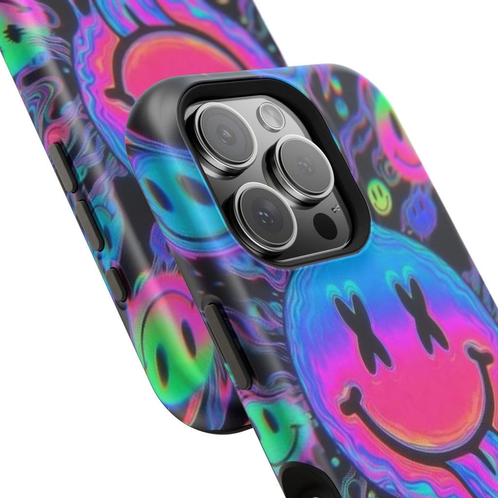 Psychedelic Smiley Impact-Resistant Phone Case
