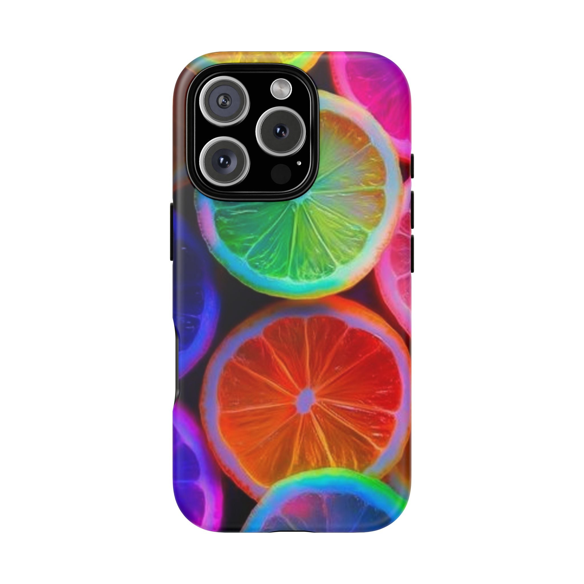Neon Citrus Slices Tough Case | Colorful Fruit Phone Cover