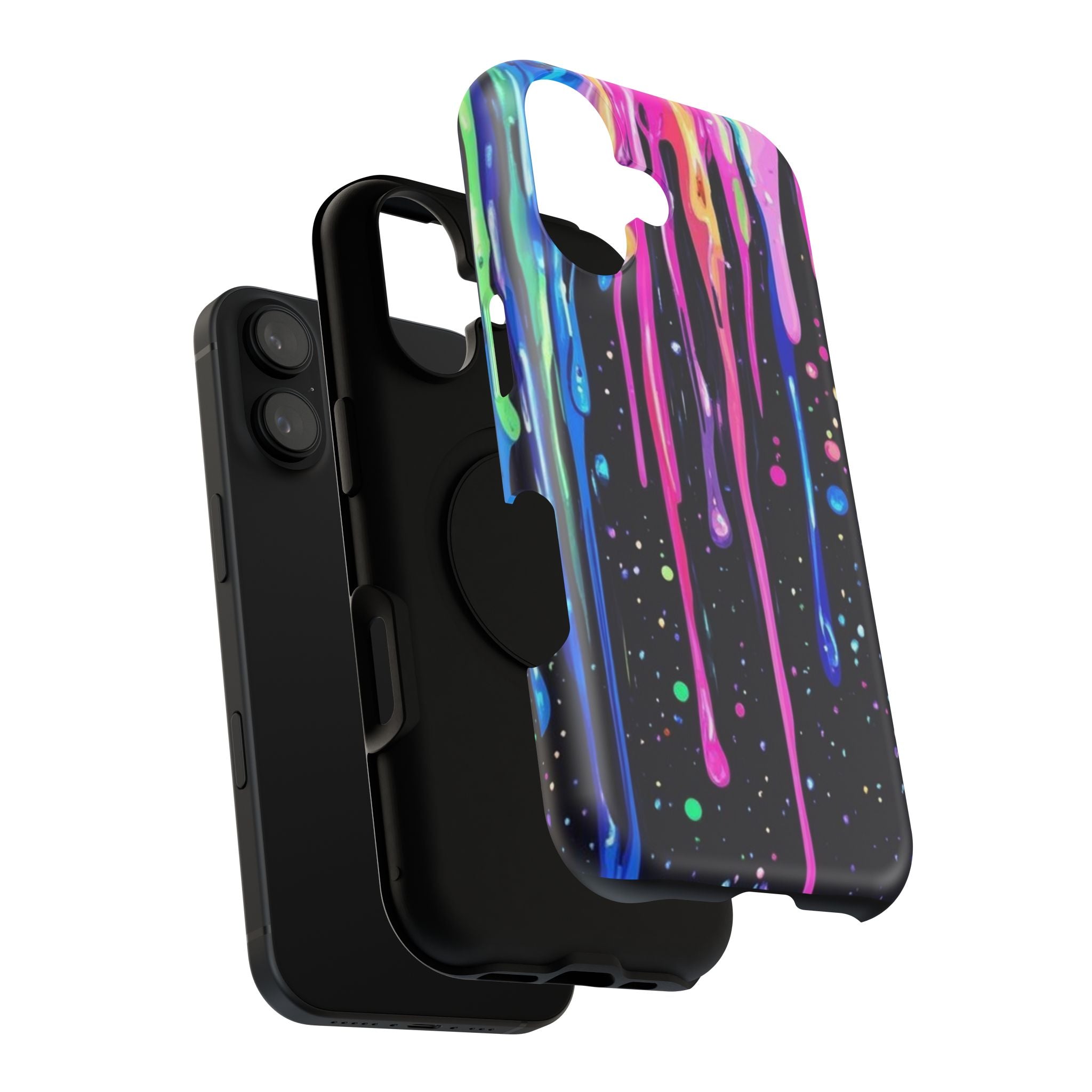 Phone Case - Neon Drip Impact-Resistant Protective Cover