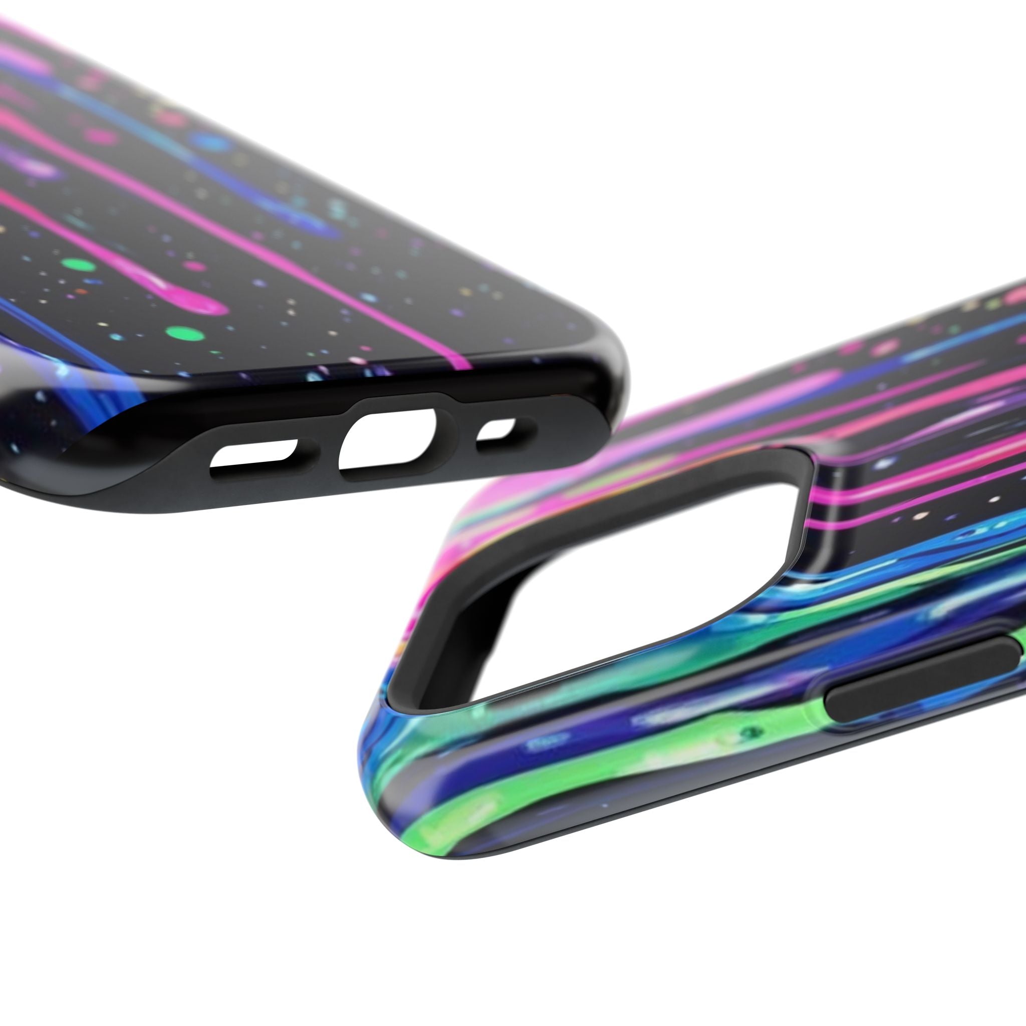 Phone Case - Neon Drip Impact-Resistant Protective Cover