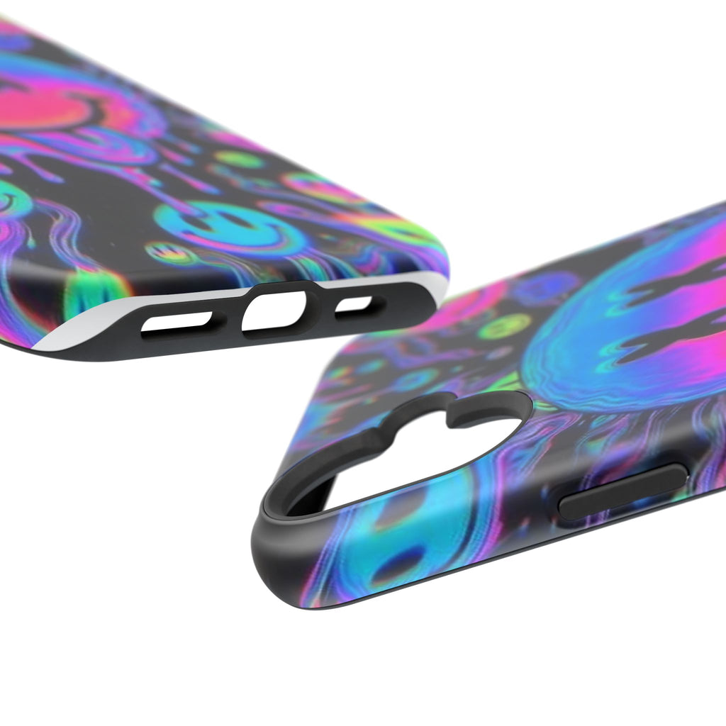 Psychedelic Smiley Impact-Resistant Phone Case