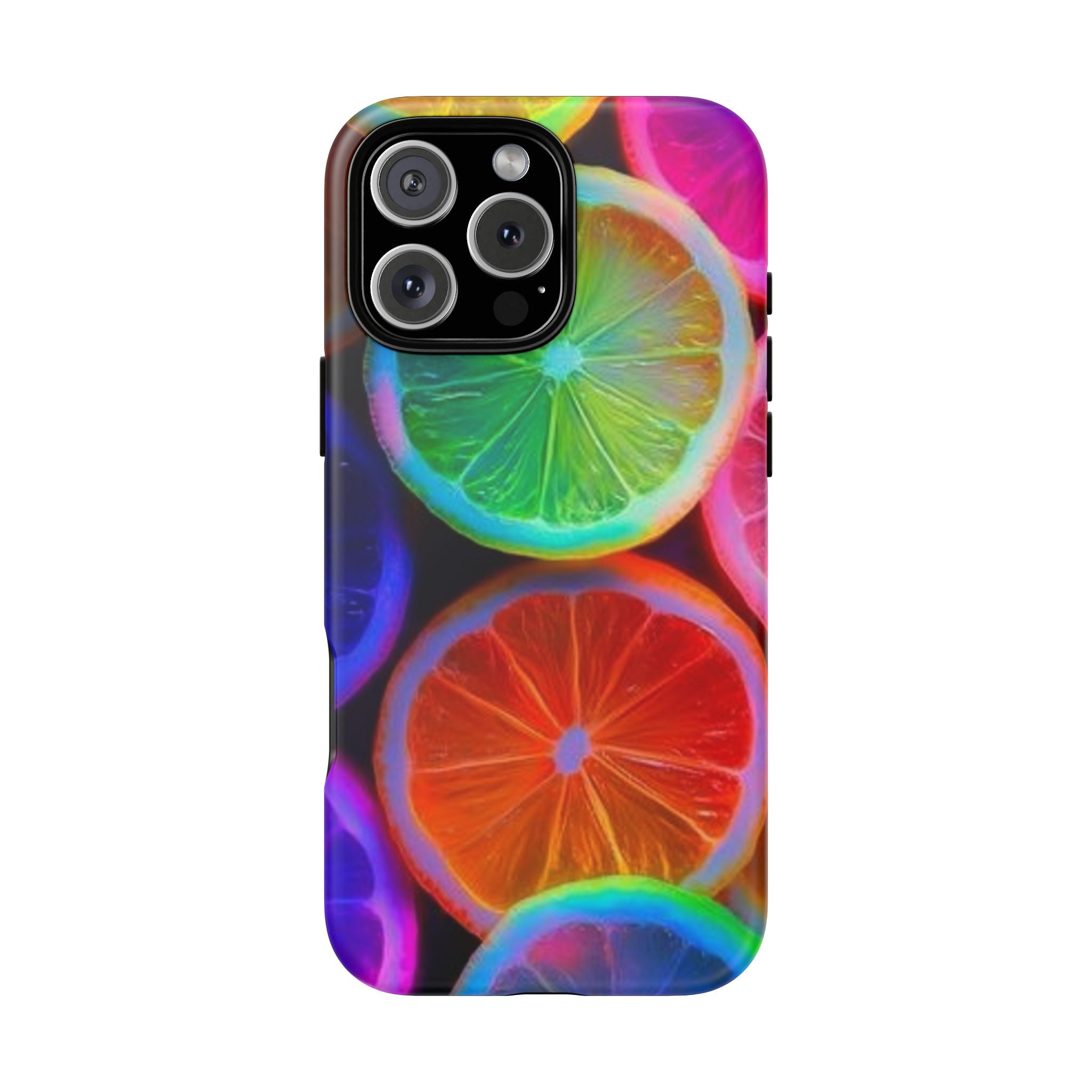 Neon Citrus Slices Tough Case | Colorful Fruit Phone Cover