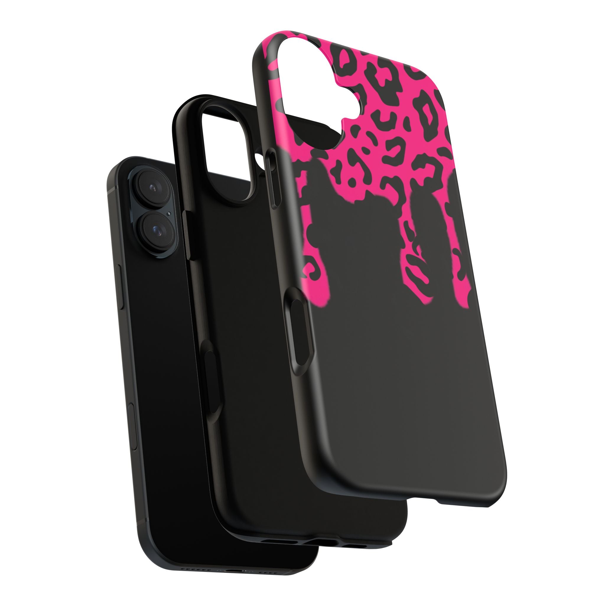 Hot Pink Leopard Drip Phone Case | Tough Case