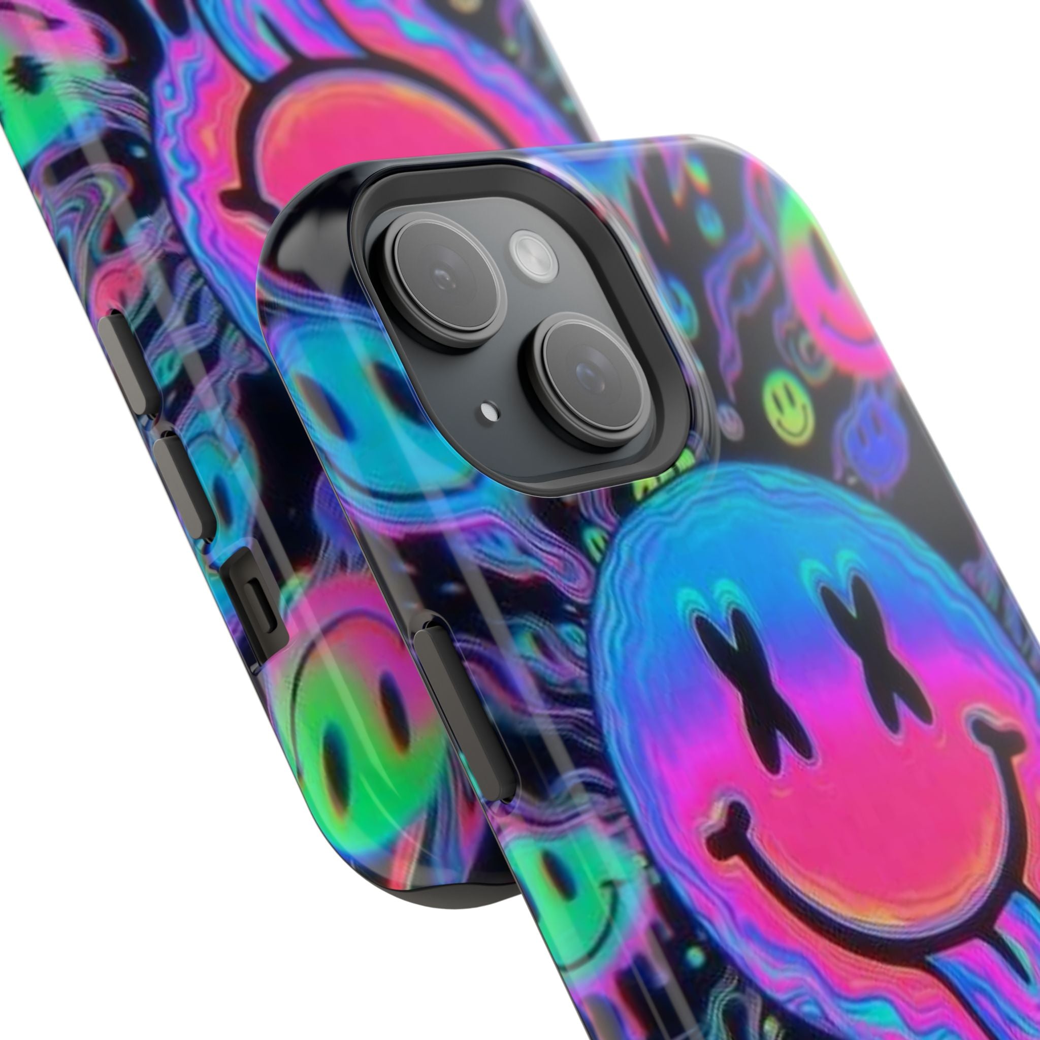 Psychedelic Smiley Impact-Resistant Phone Case