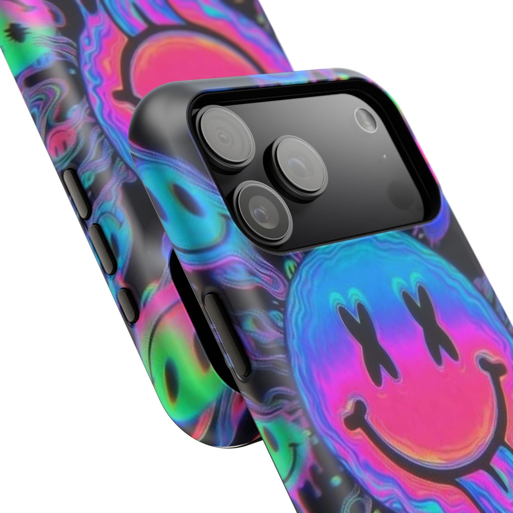 Psychedelic Smiley Impact-Resistant Phone Case