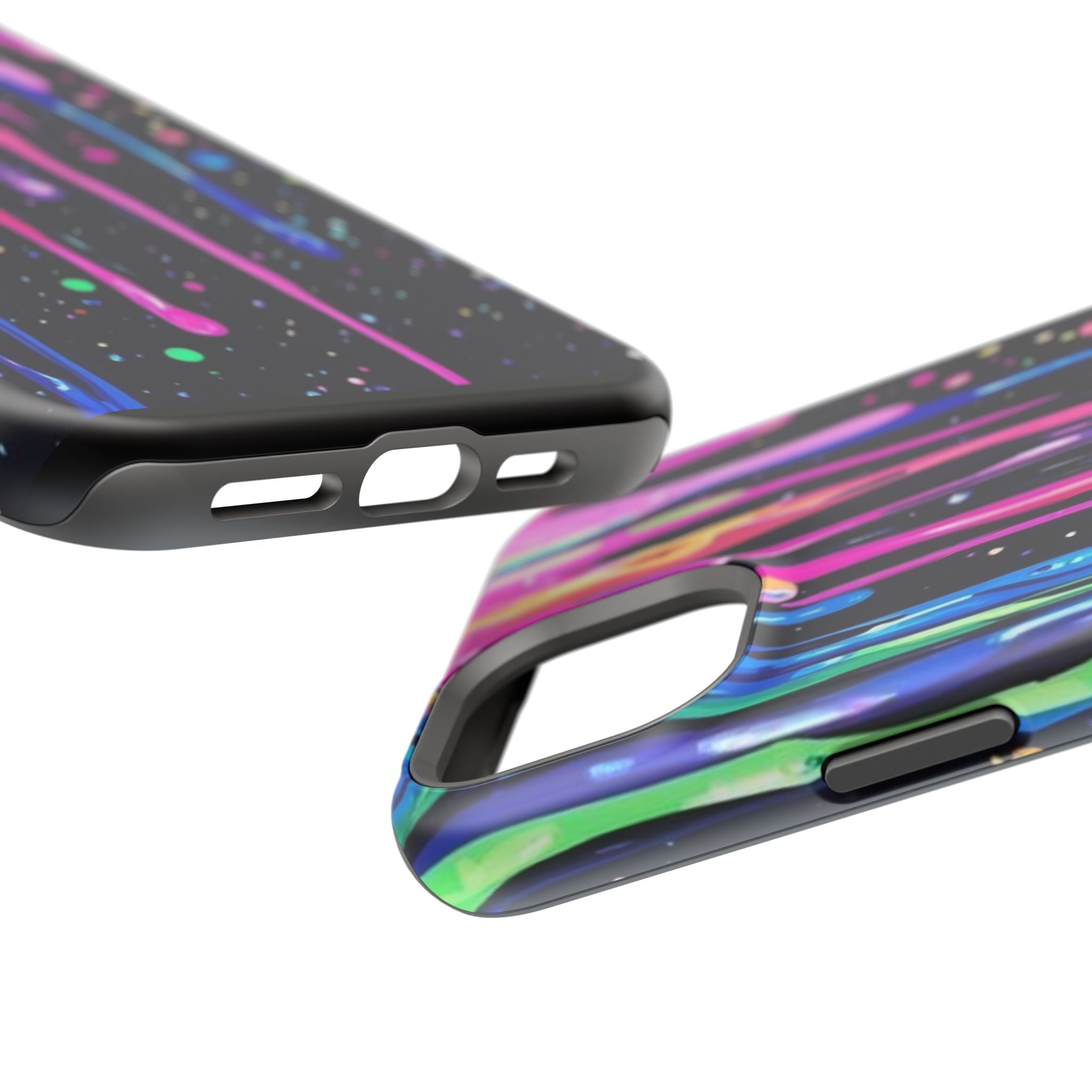 Phone Case - Neon Drip Impact-Resistant Protective Cover