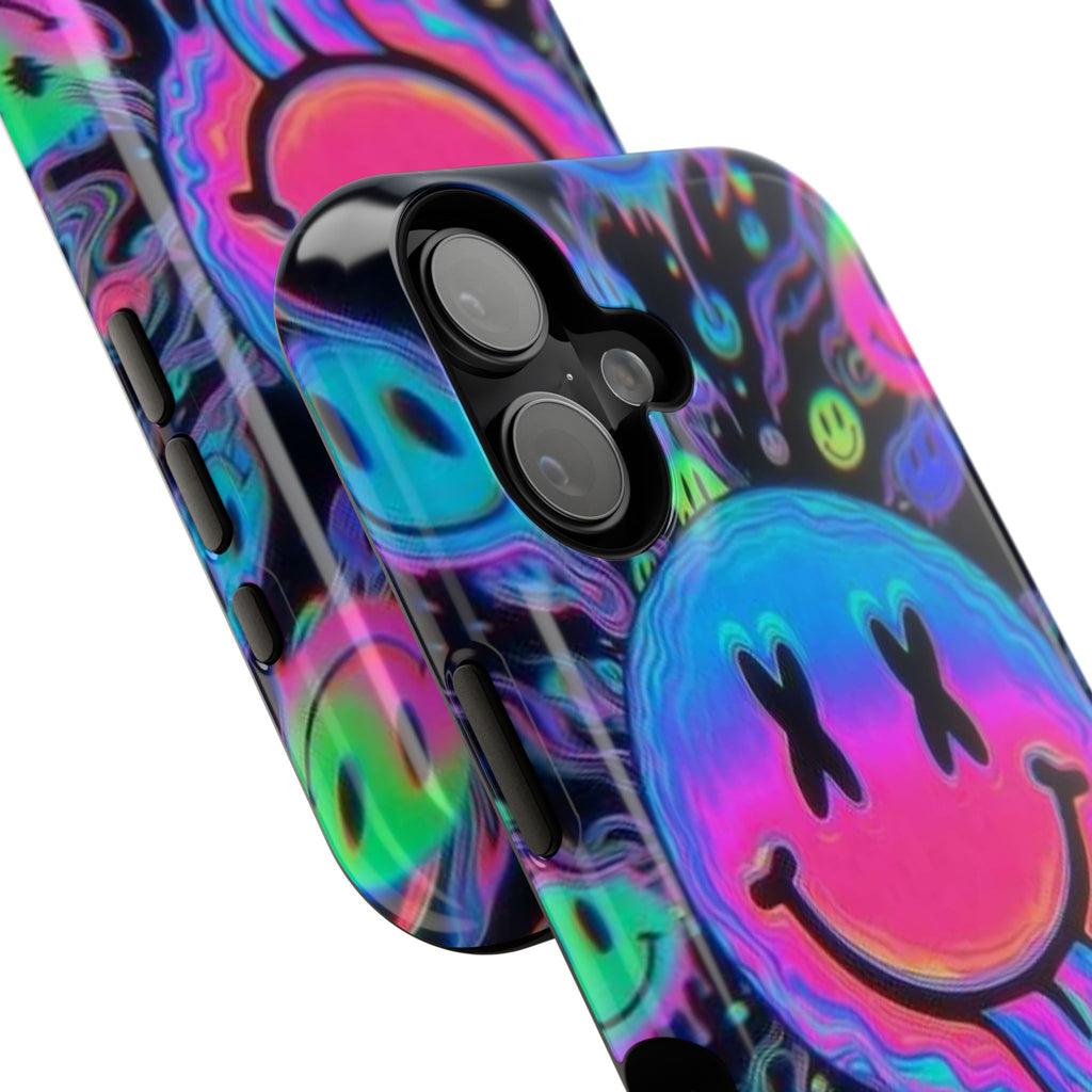 Psychedelic Smiley Impact-Resistant Phone Case