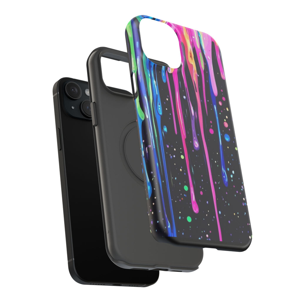 Phone Case - Neon Drip Impact-Resistant Protective Cover