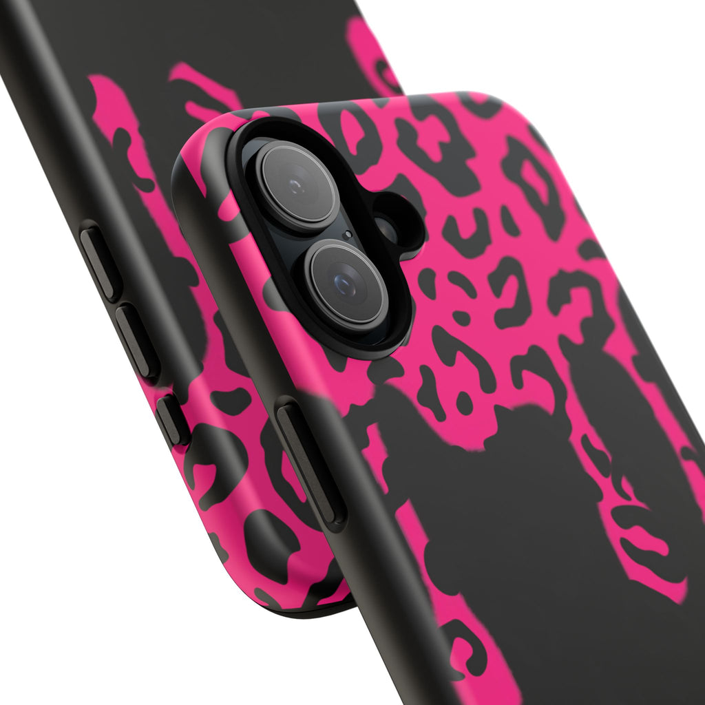 Hot Pink Leopard Drip Phone Case | Tough Case