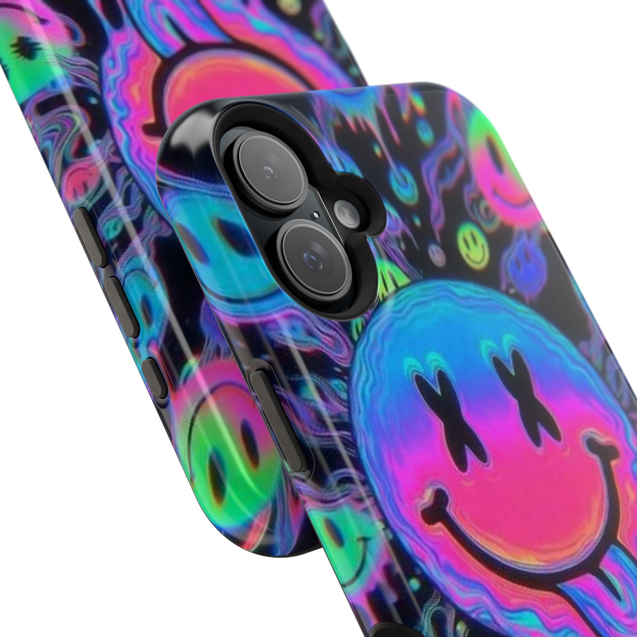 Psychedelic Smiley Impact-Resistant Phone Case