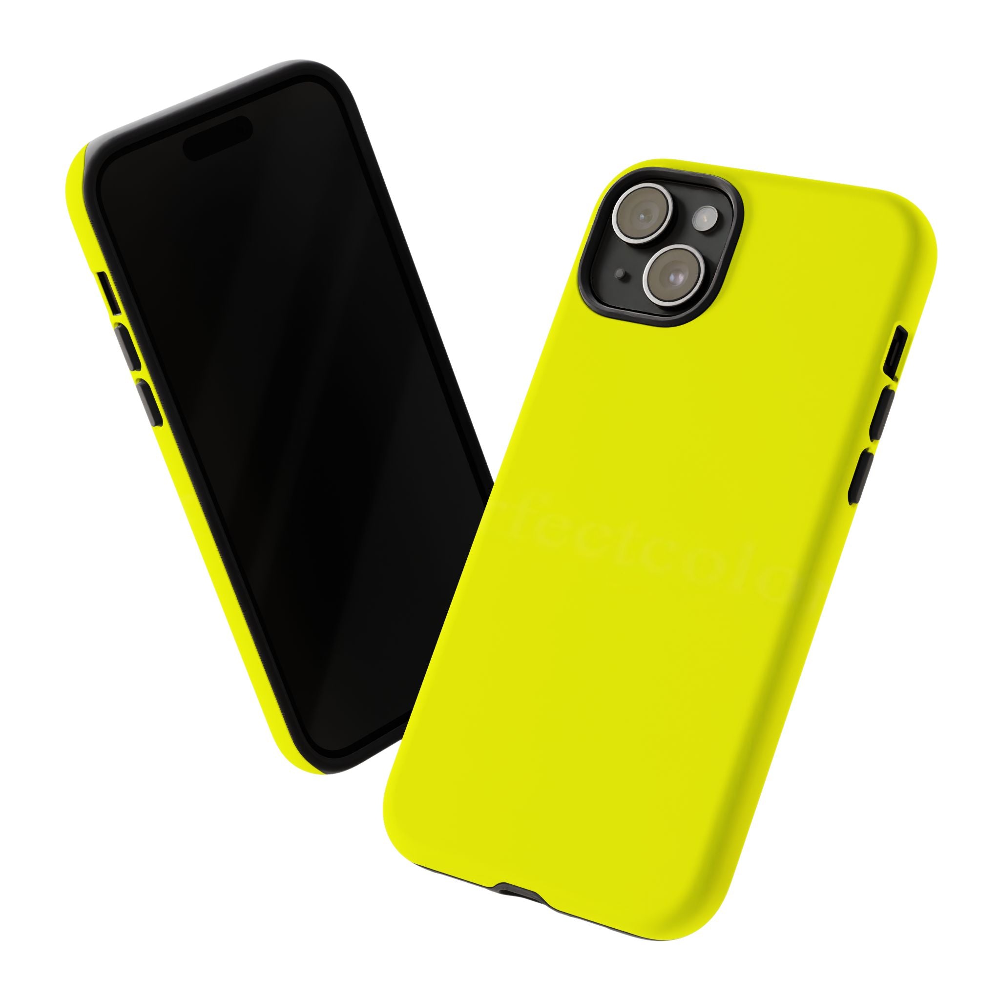 Solid Neon Yellow Phone Case | Tough Protective Smartphone Cover