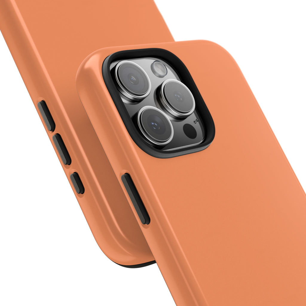 Solid Orange Tough Phone Case | Slim Protective Phone Case