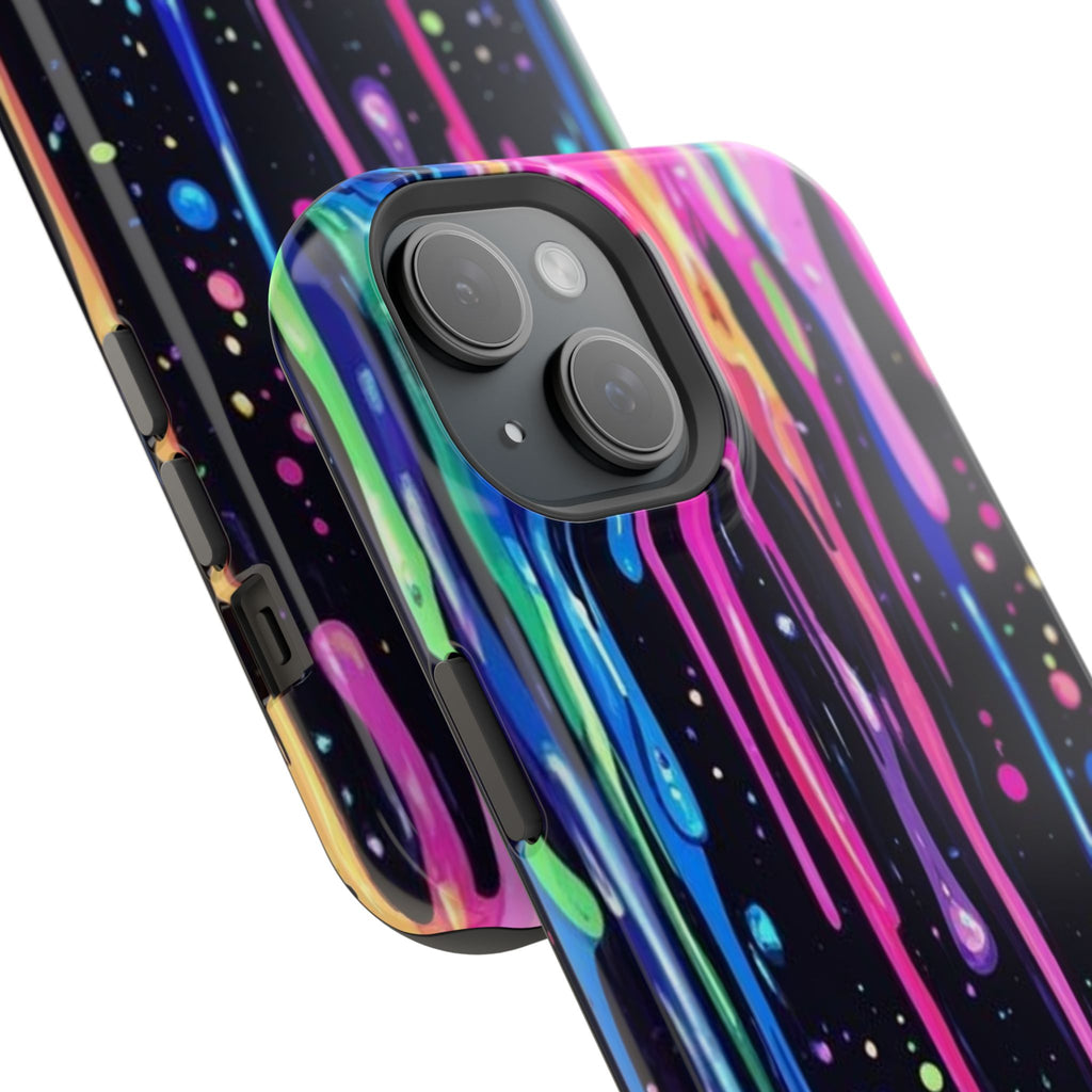Phone Case - Neon Drip Impact-Resistant Protective Cover