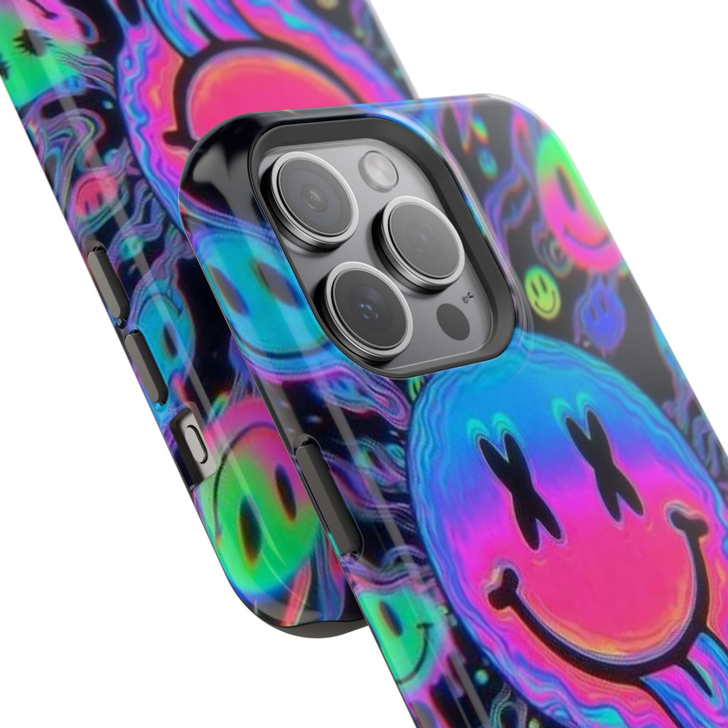 Psychedelic Smiley Impact-Resistant Phone Case
