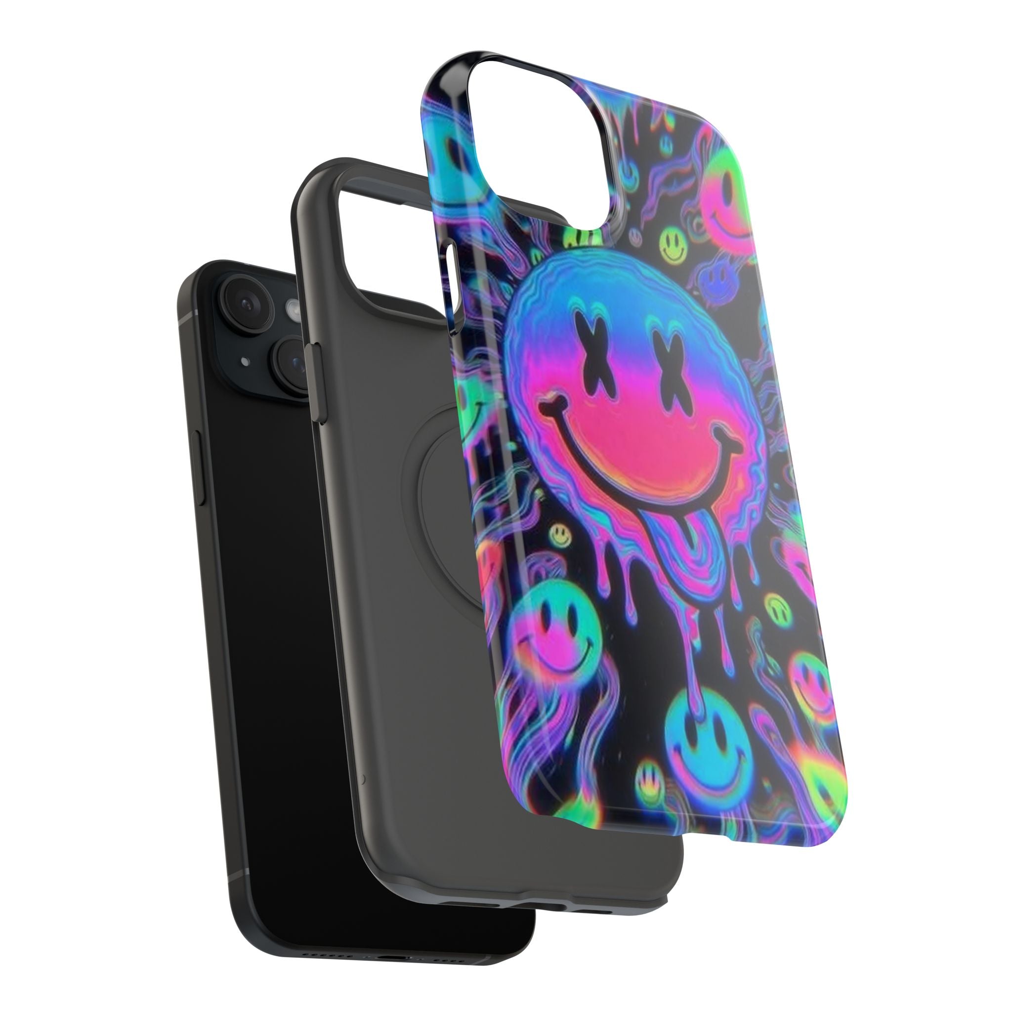 Psychedelic Smiley Impact-Resistant Phone Case