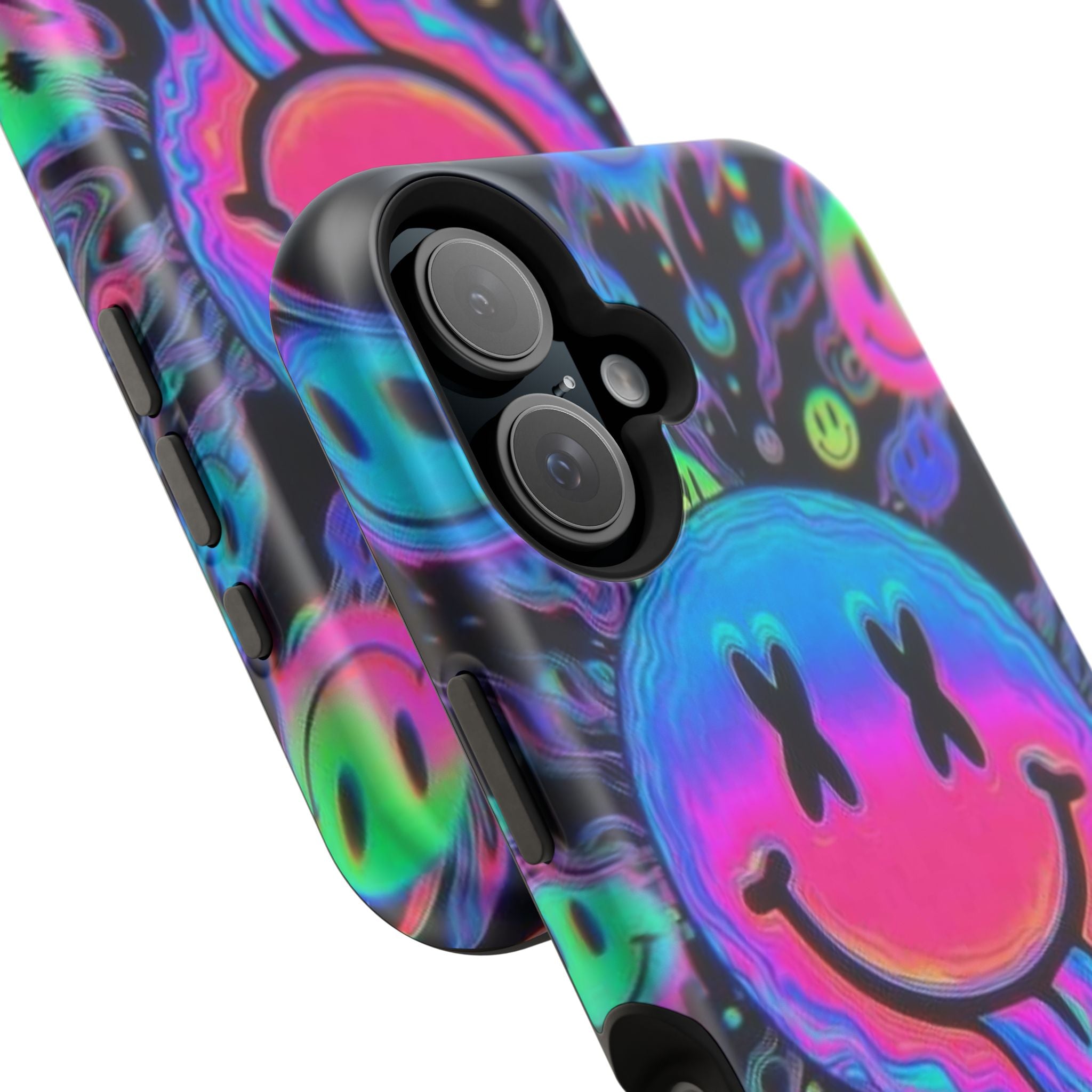 Psychedelic Smiley Impact-Resistant Phone Case
