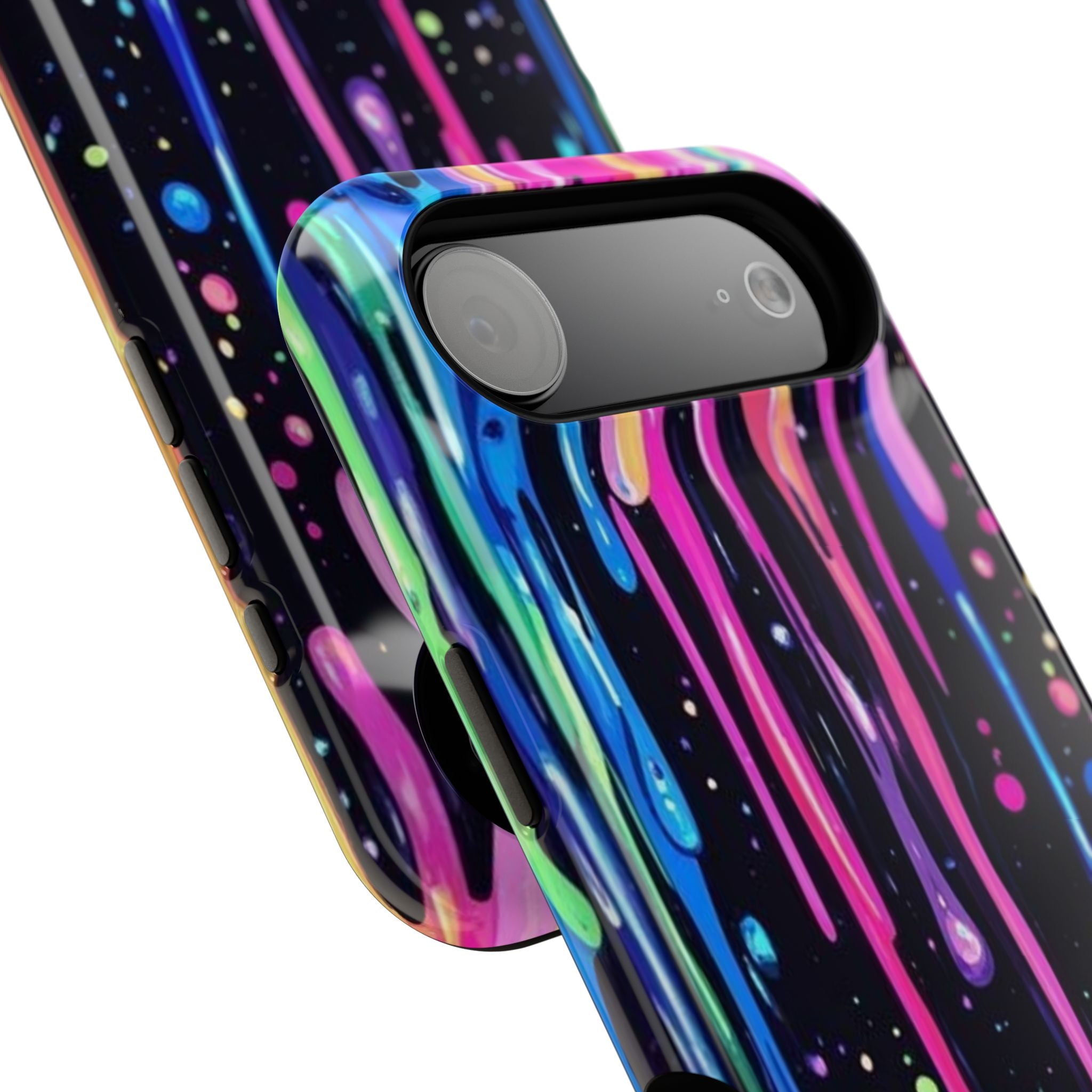 Phone Case - Neon Drip Impact-Resistant Protective Cover