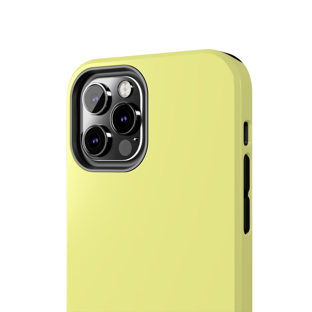 Solid Lemon Yellow Phone Case | Tough Phone Case