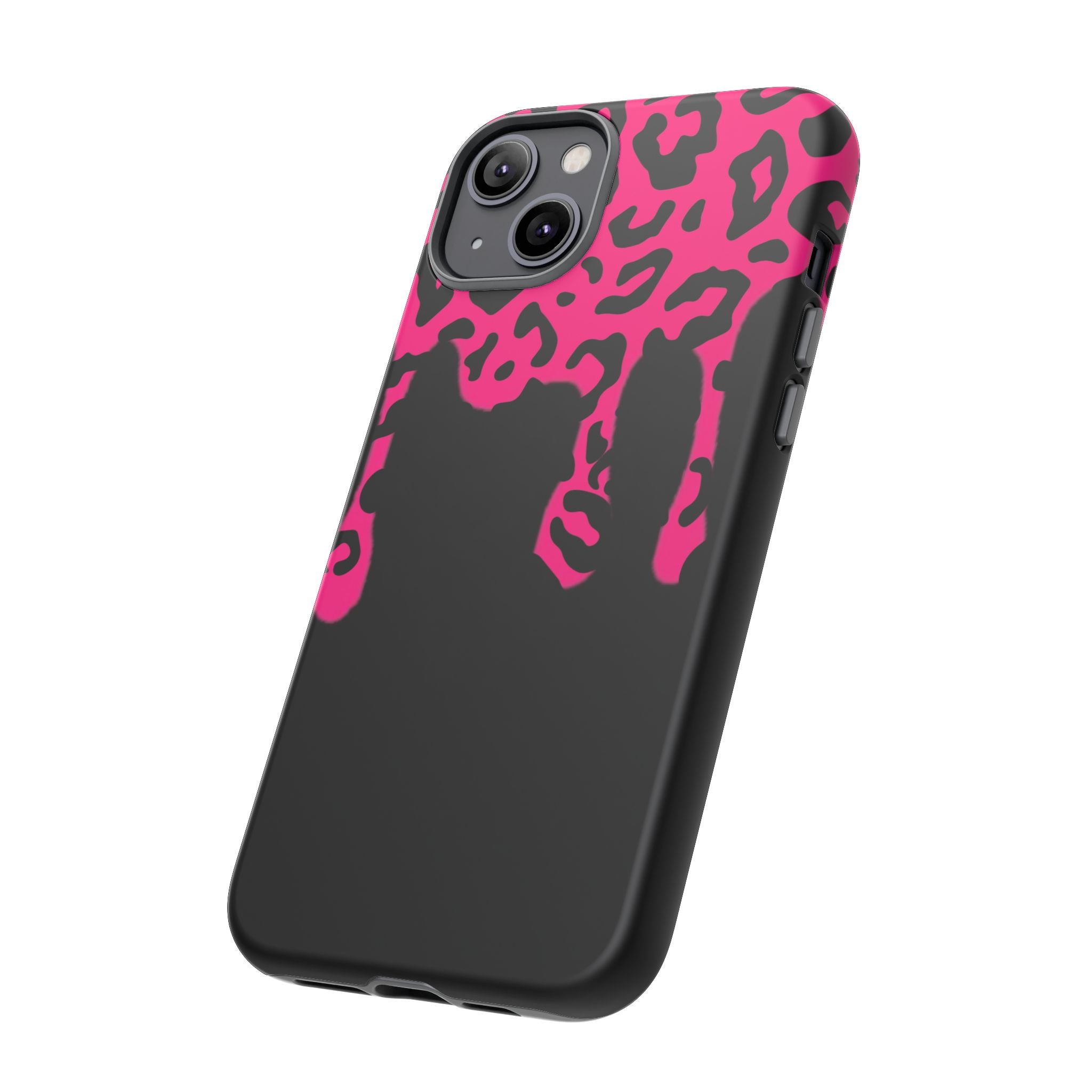 Hot Pink Leopard Drip Phone Case | Tough Case