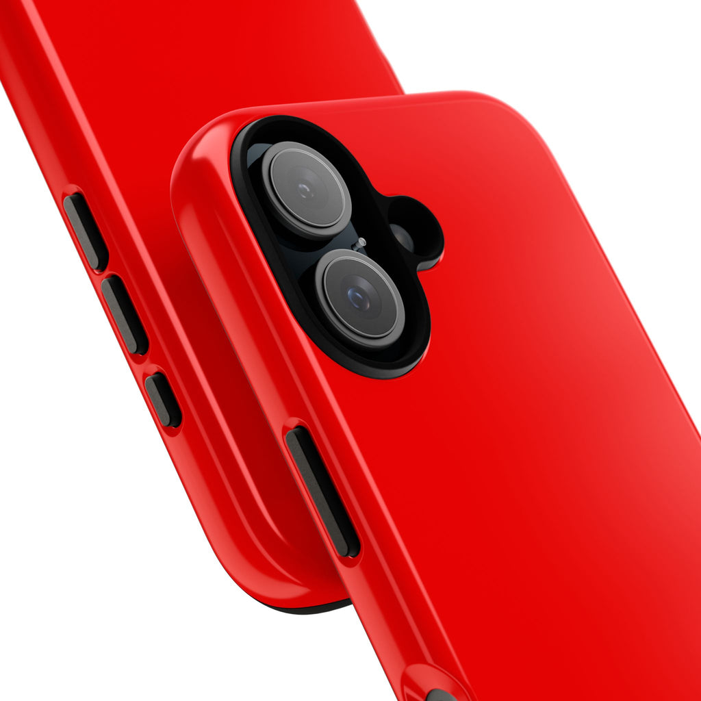 Solid Red Tough Phone Case | Slim Protective Phone Case
