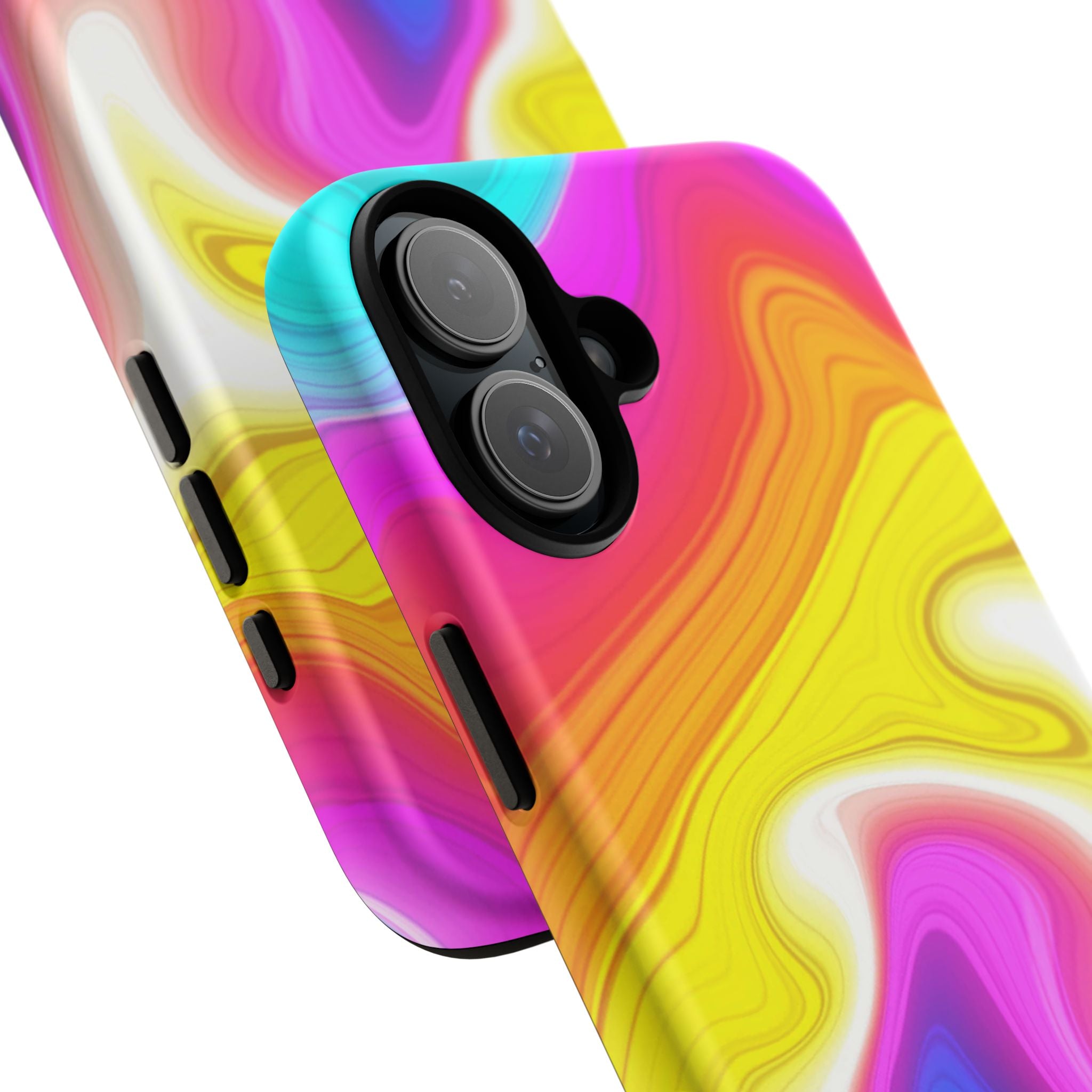 Rainbow Marble Swirl Phone Case | Tough Case