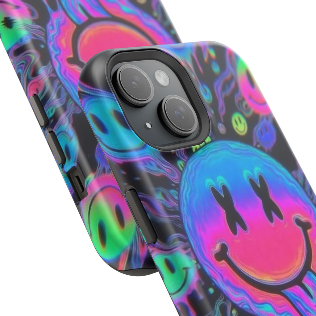 Psychedelic Smiley Impact-Resistant Phone Case