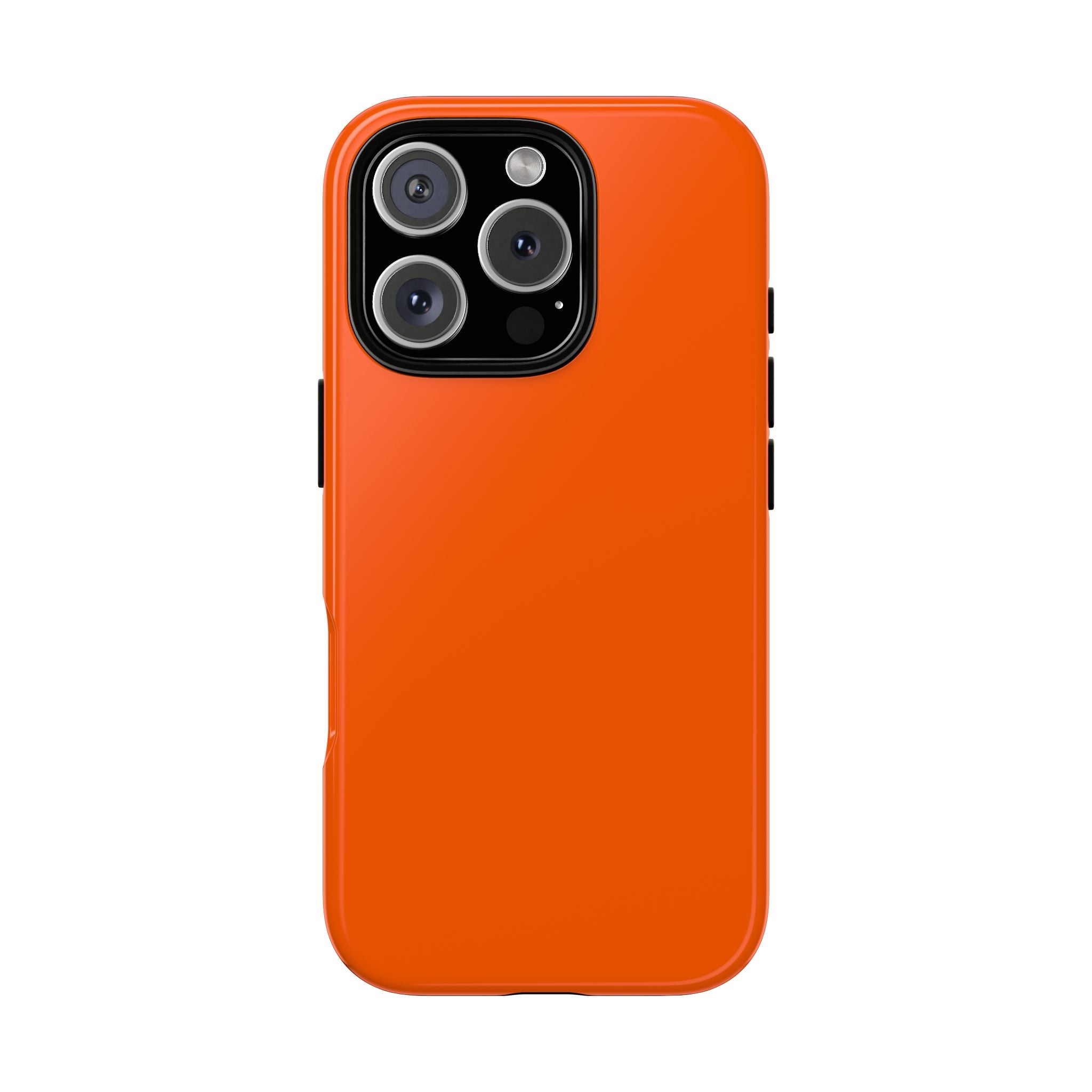 Solid Orange Tough Phone Case | Rugged Protective Phone Case