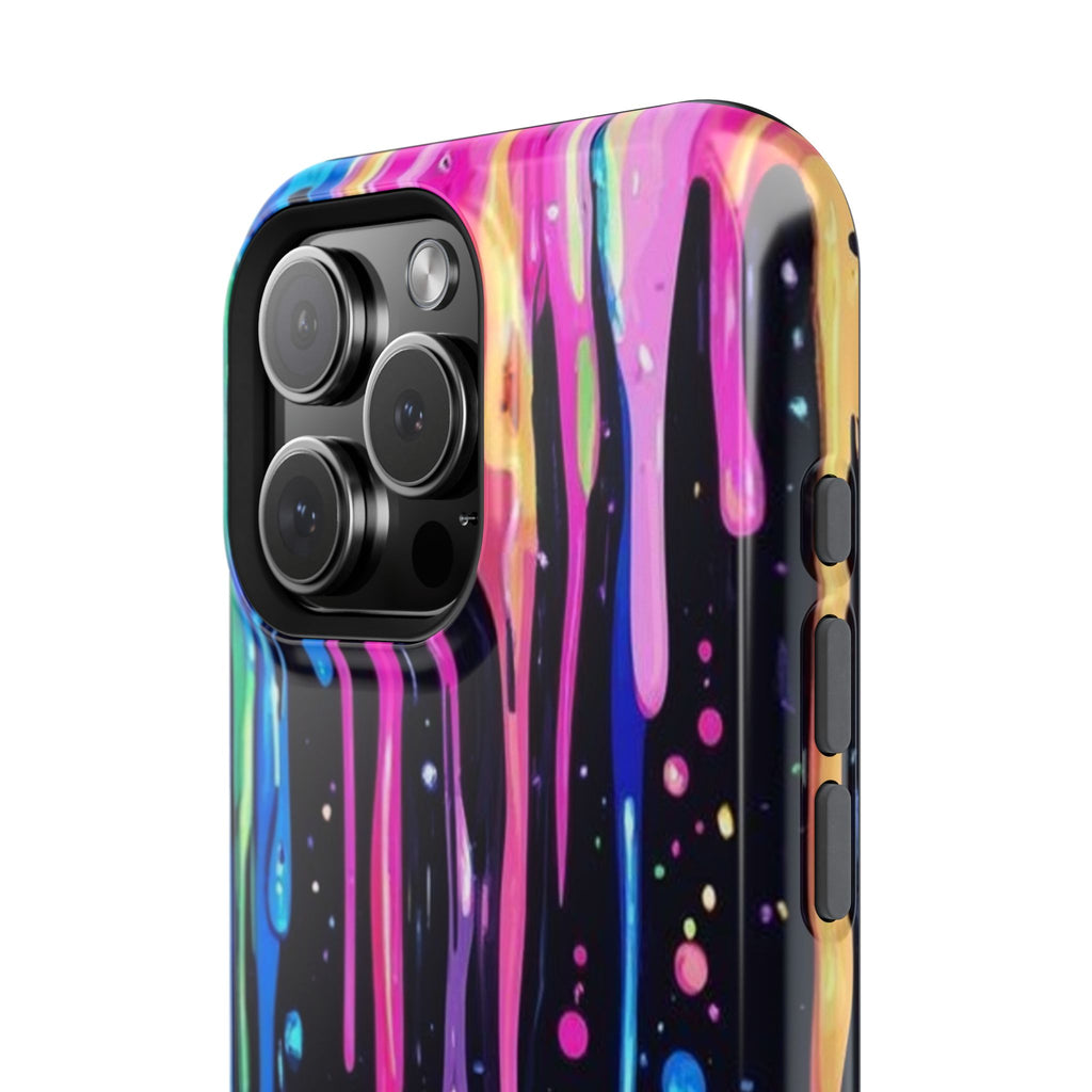 Phone Case - Neon Drip Impact-Resistant Protective Cover