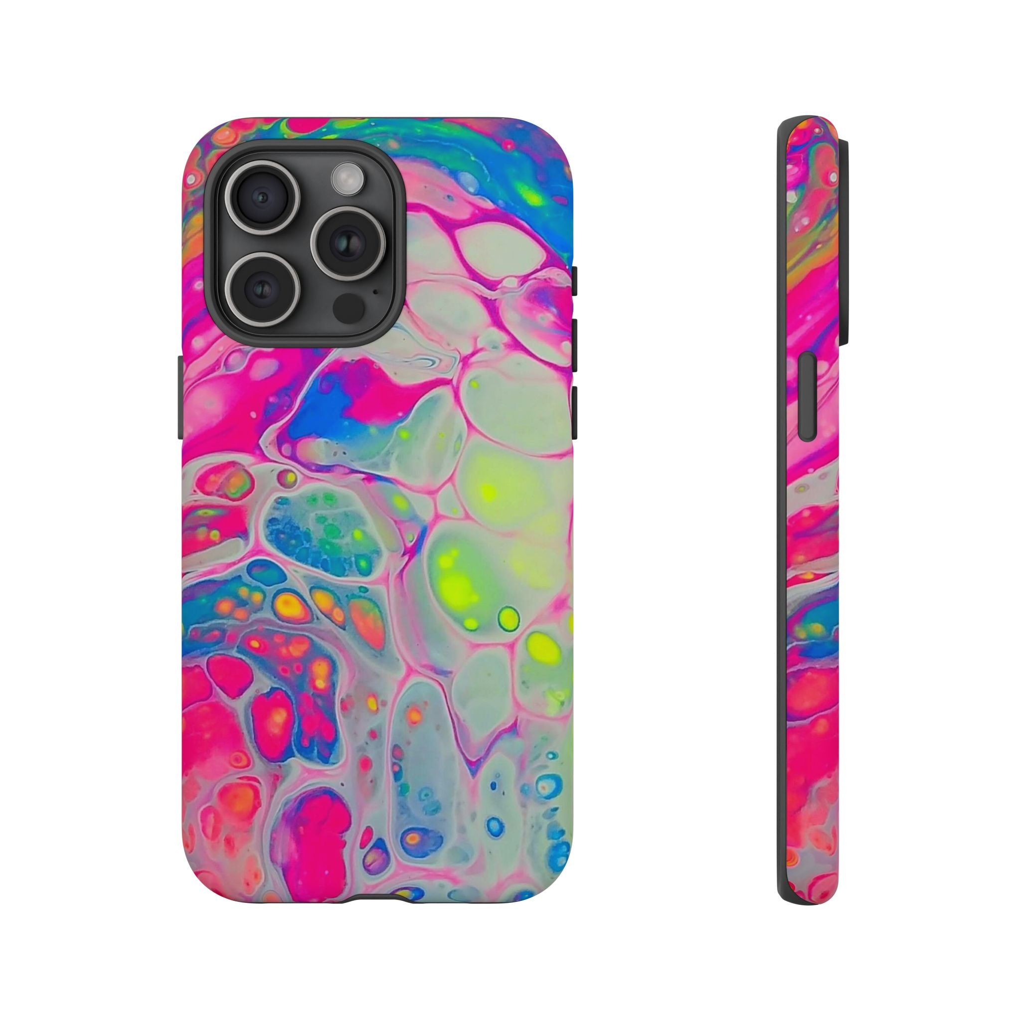 Neon Acrylic Pour Phone Case | Tough Cases