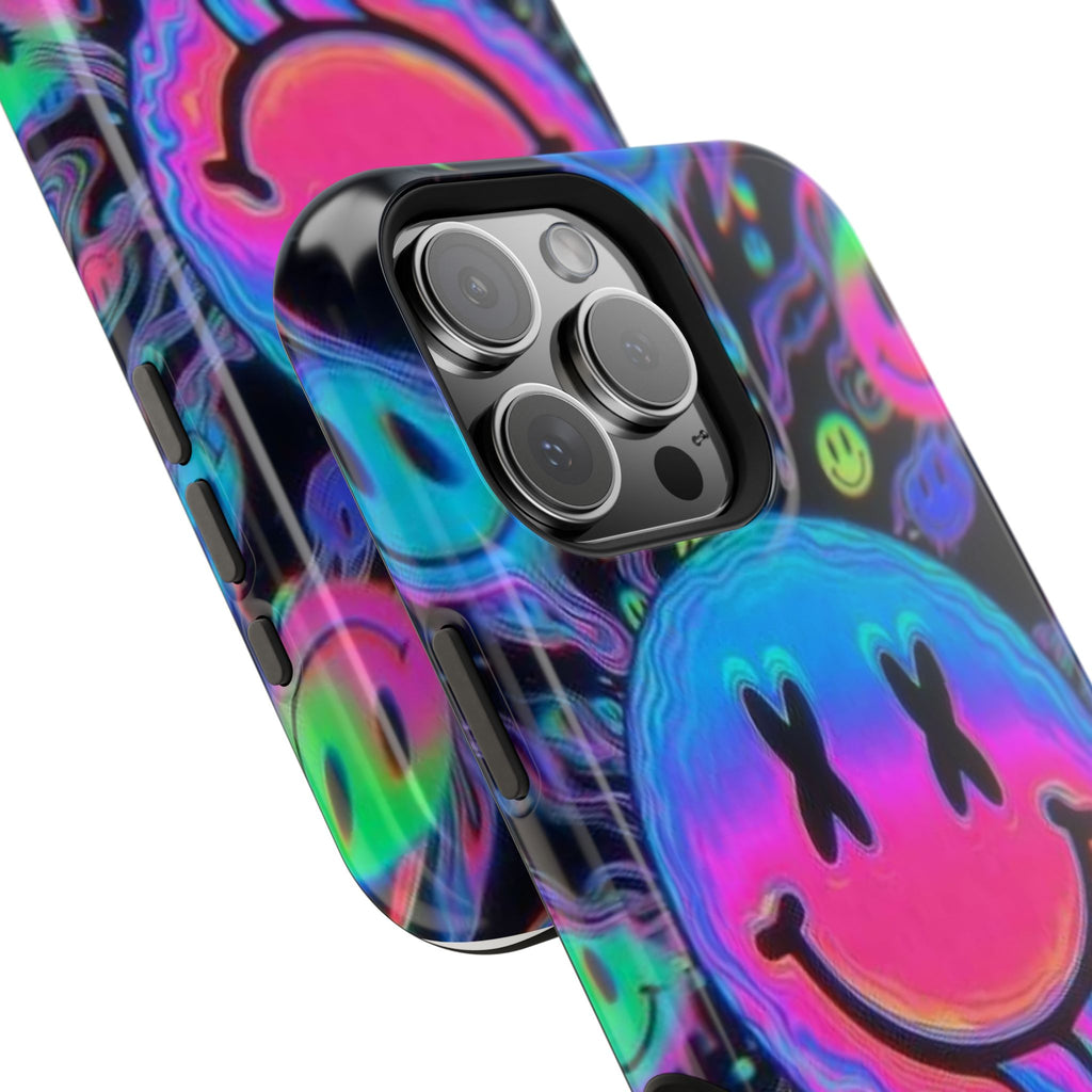 Psychedelic Smiley Impact-Resistant Phone Case