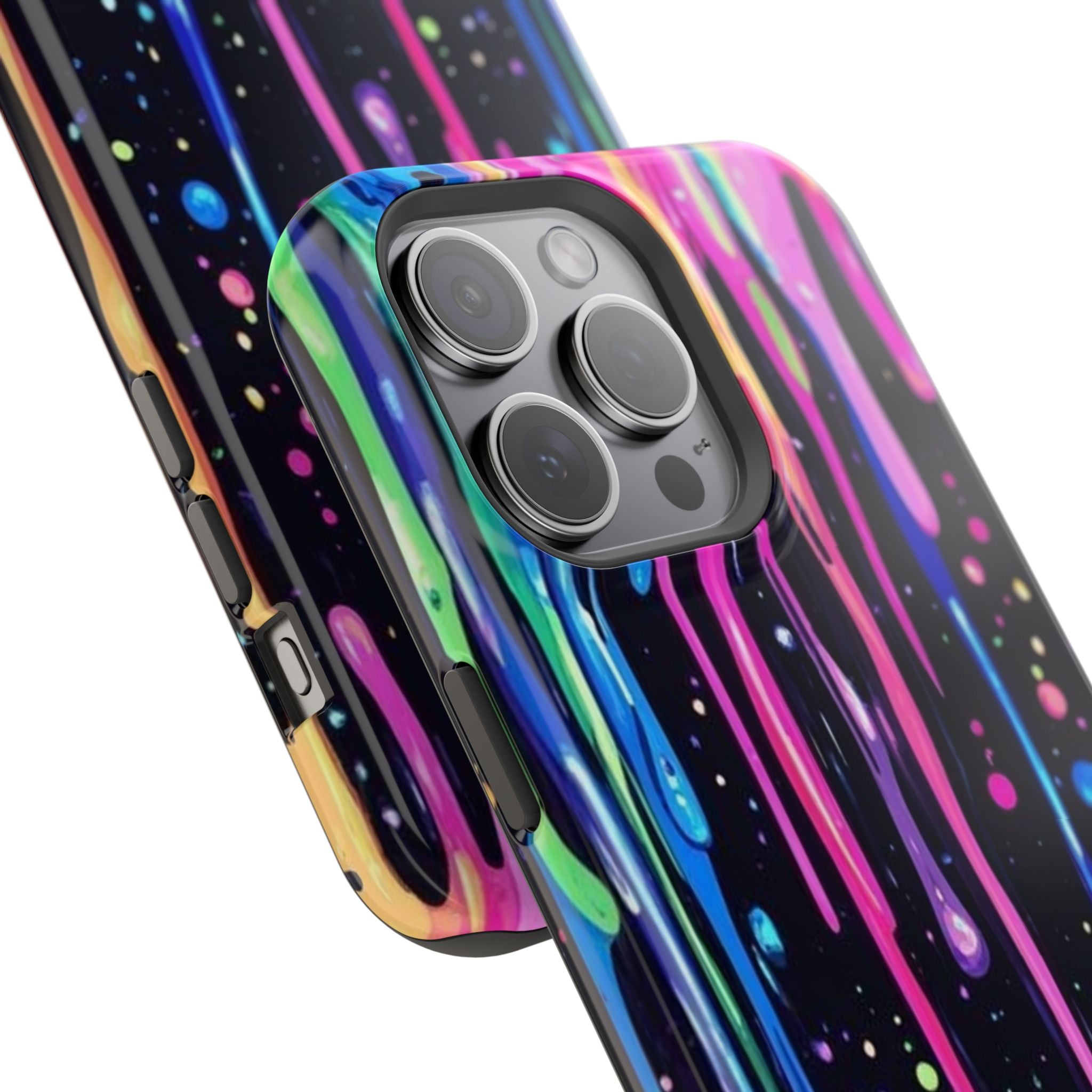 Phone Case - Neon Drip Impact-Resistant Protective Cover