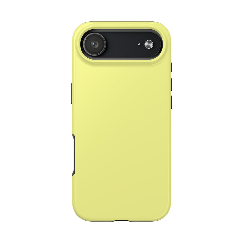 Solid Lemon Yellow Phone Case | Tough Phone Case