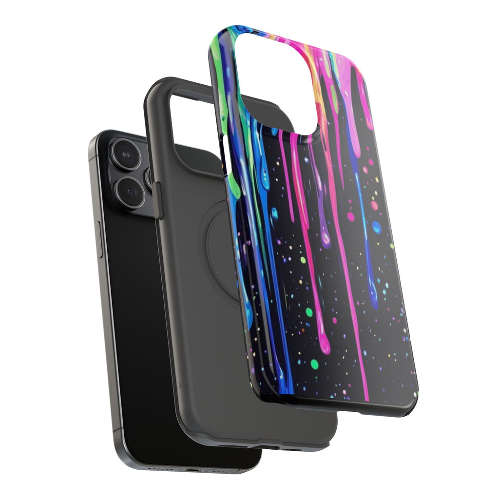 Phone Case - Neon Drip Impact-Resistant Protective Cover
