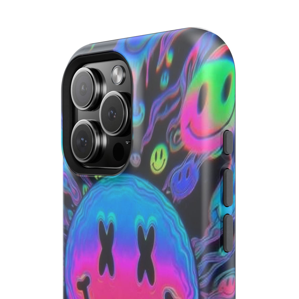 Psychedelic Smiley Impact-Resistant Phone Case