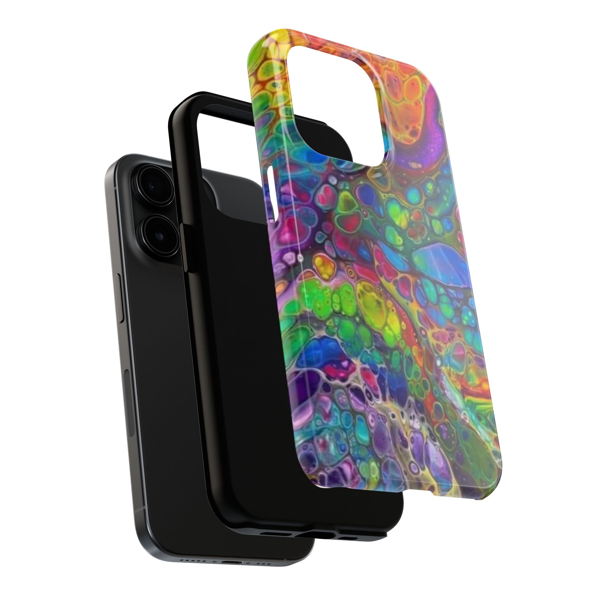 Colorful Abstract Fluid Art Phone Case | Psychedelic Marble Phone Case
