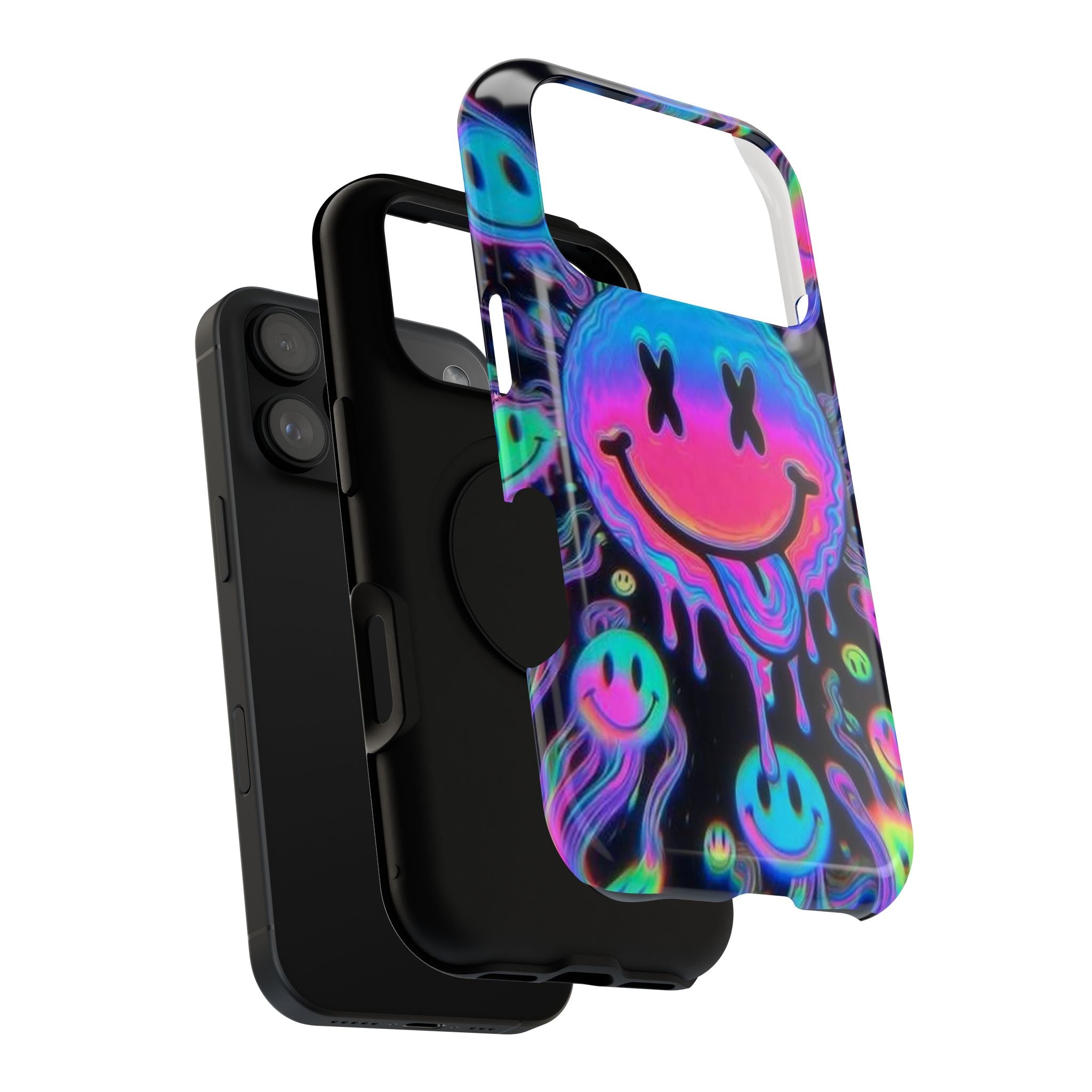 Psychedelic Smiley Impact-Resistant Phone Case