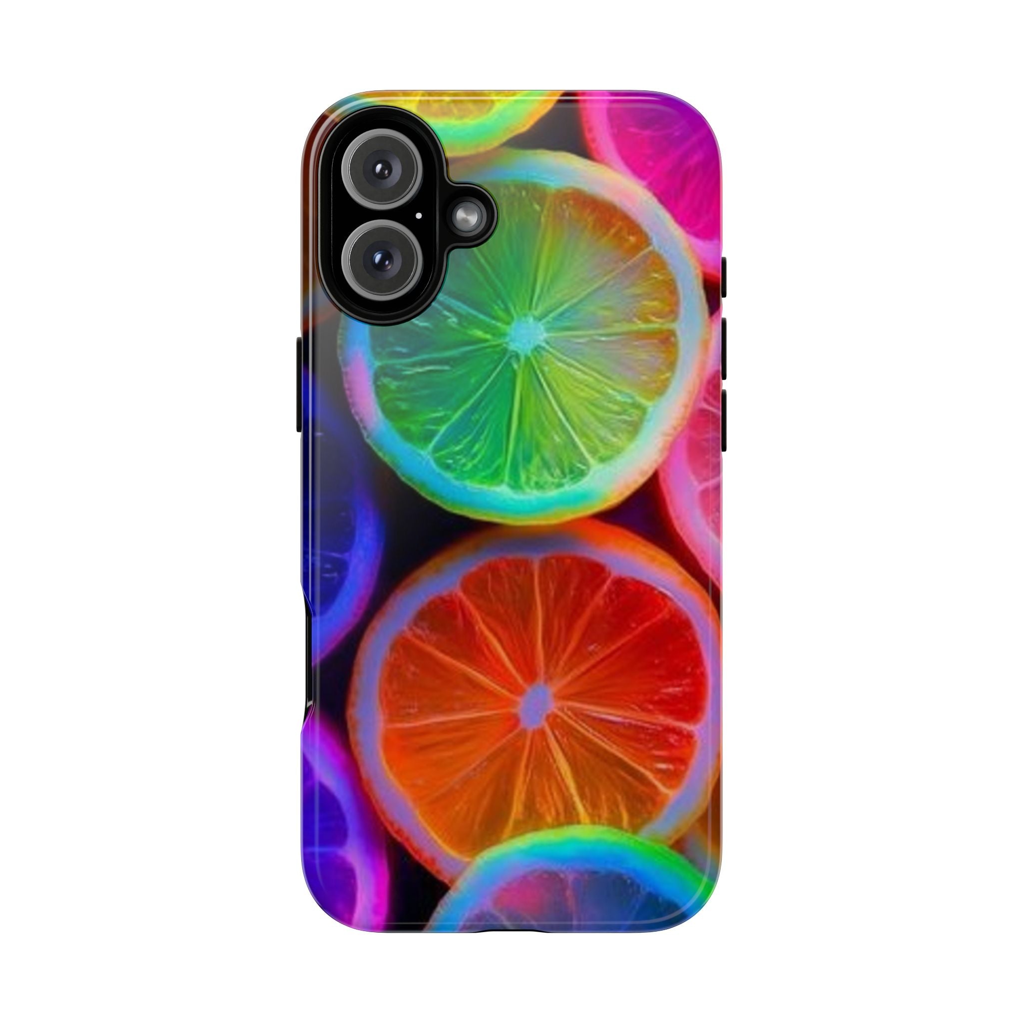 Neon Citrus Slices Tough Case | Colorful Fruit Phone Cover
