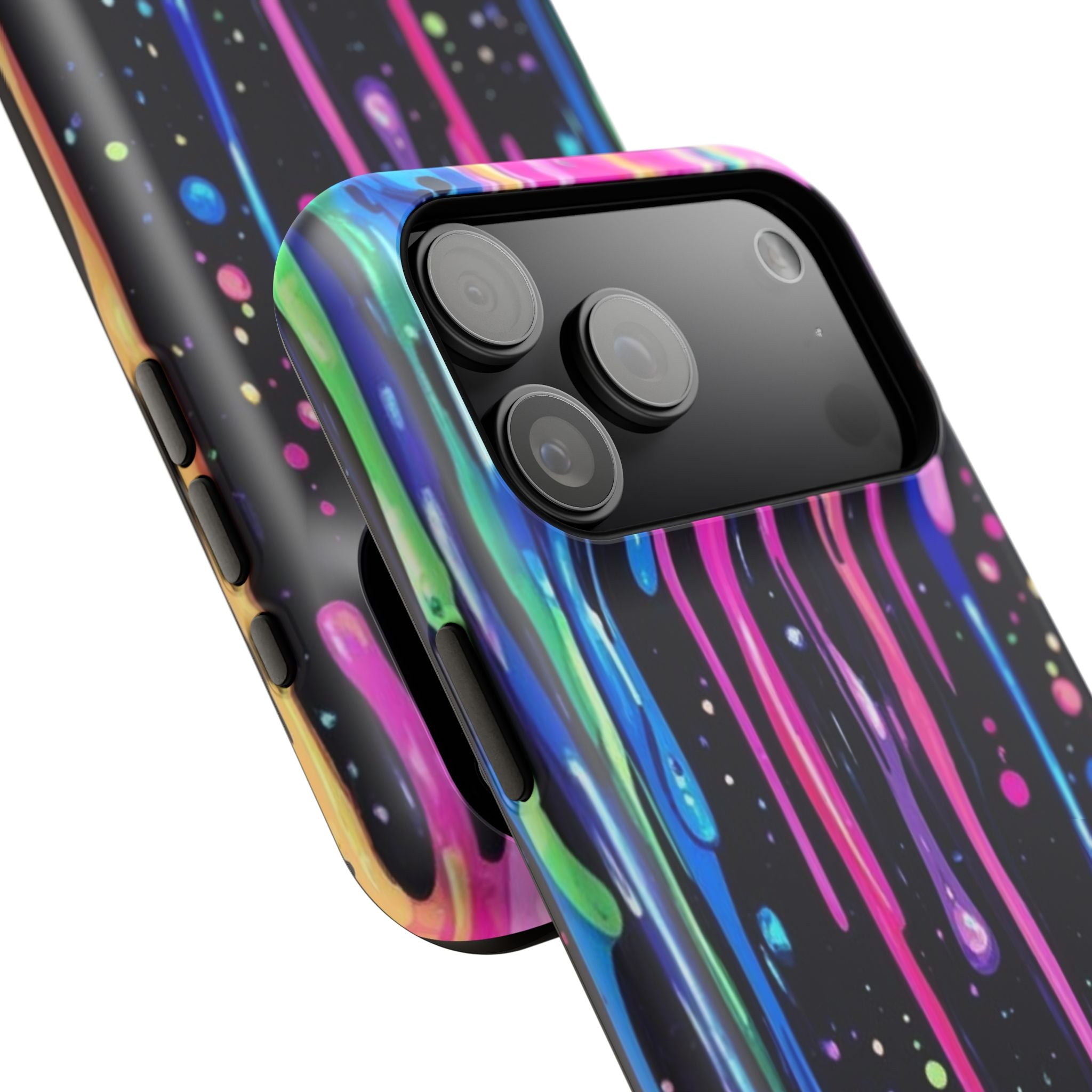 Phone Case - Neon Drip Impact-Resistant Protective Cover