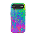 Psychedelic Swirl Tough Phone Case — Neon Marble iPhone Protector