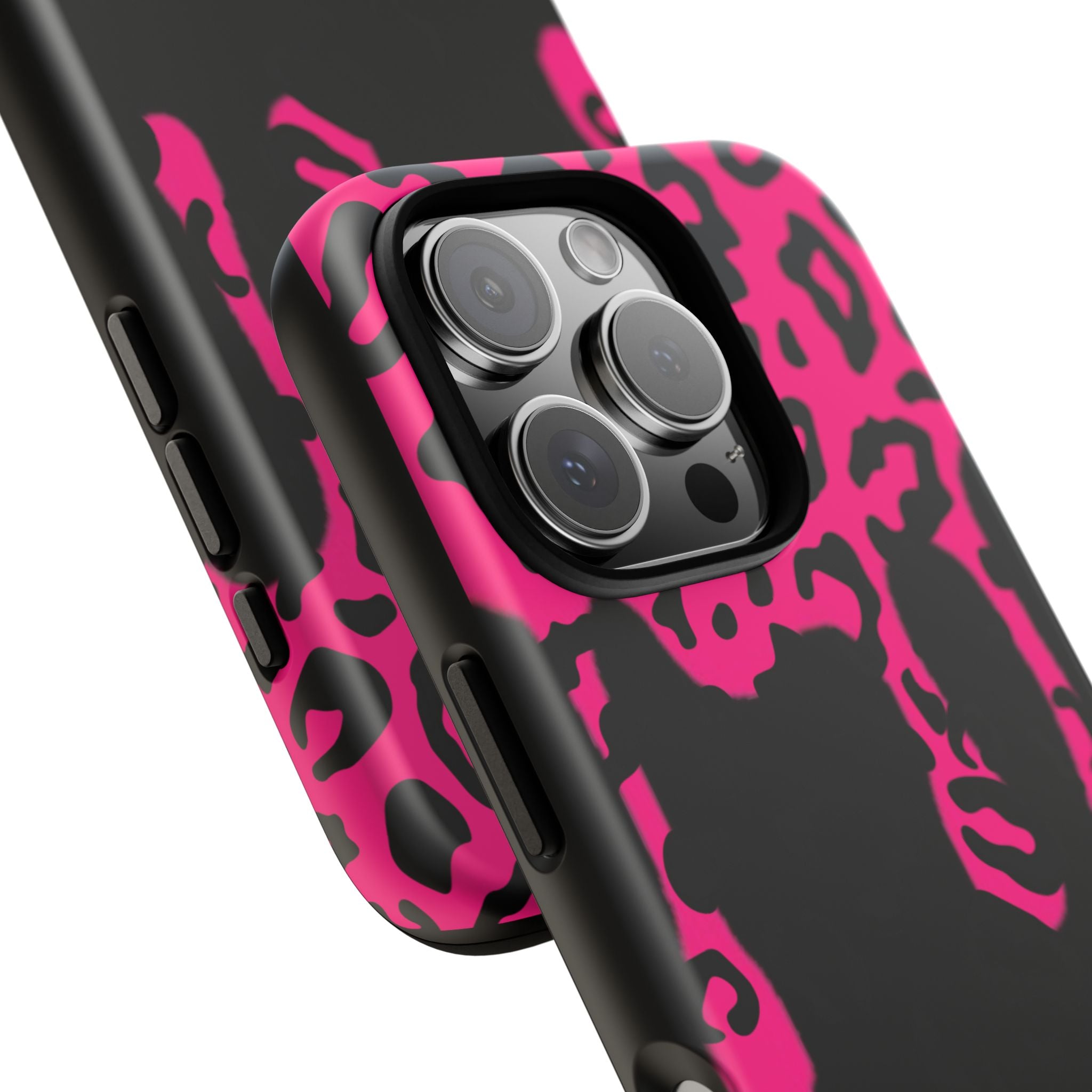 Hot Pink Leopard Drip Phone Case | Tough Case