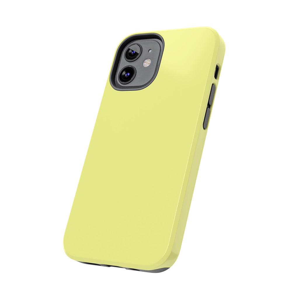 Solid Lemon Yellow Phone Case | Tough Phone Case