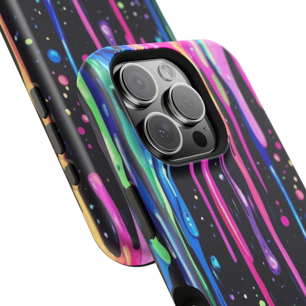 Phone Case - Neon Drip Impact-Resistant Protective Cover