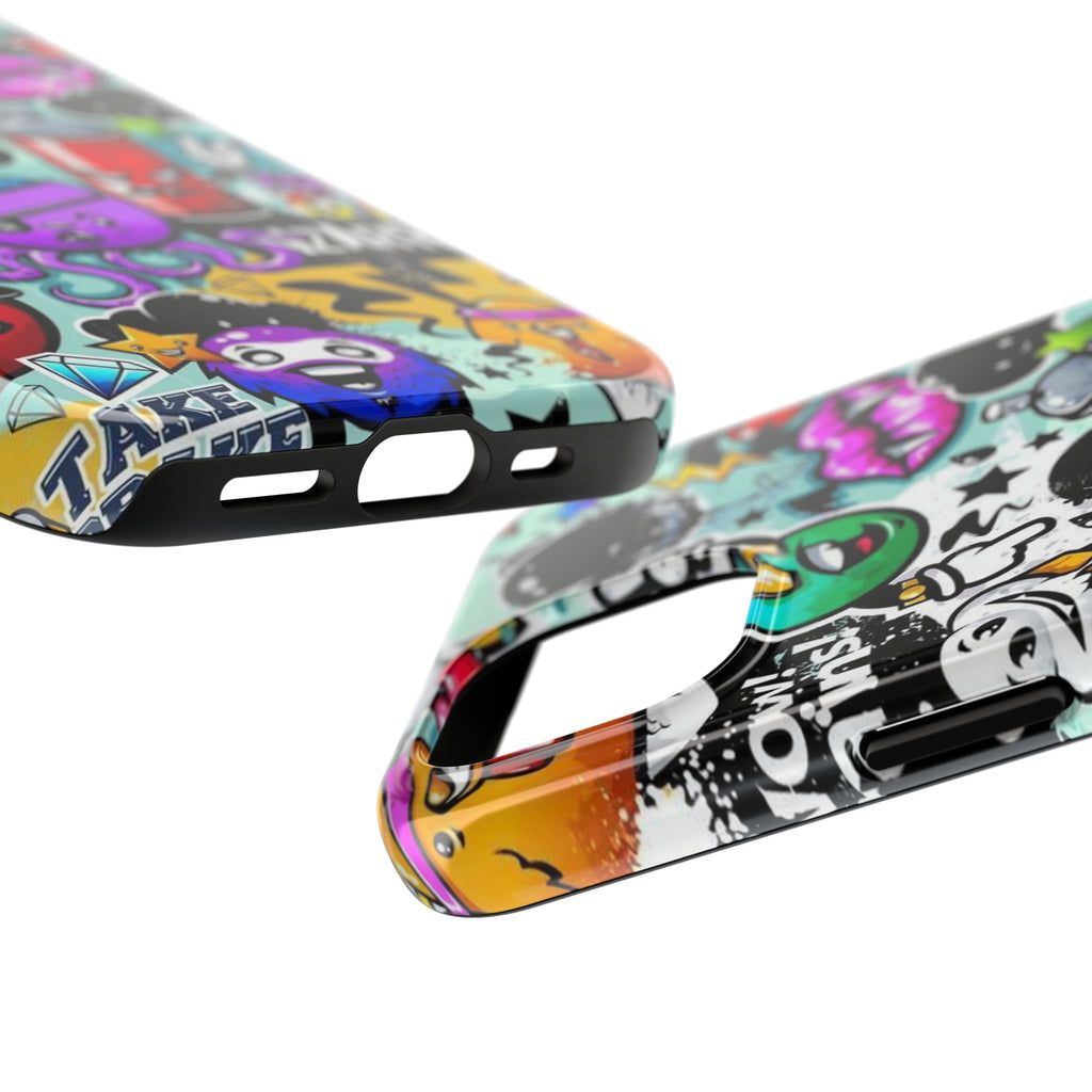 Graffiti Sticker Characters Phone Case | Tough Phone Case